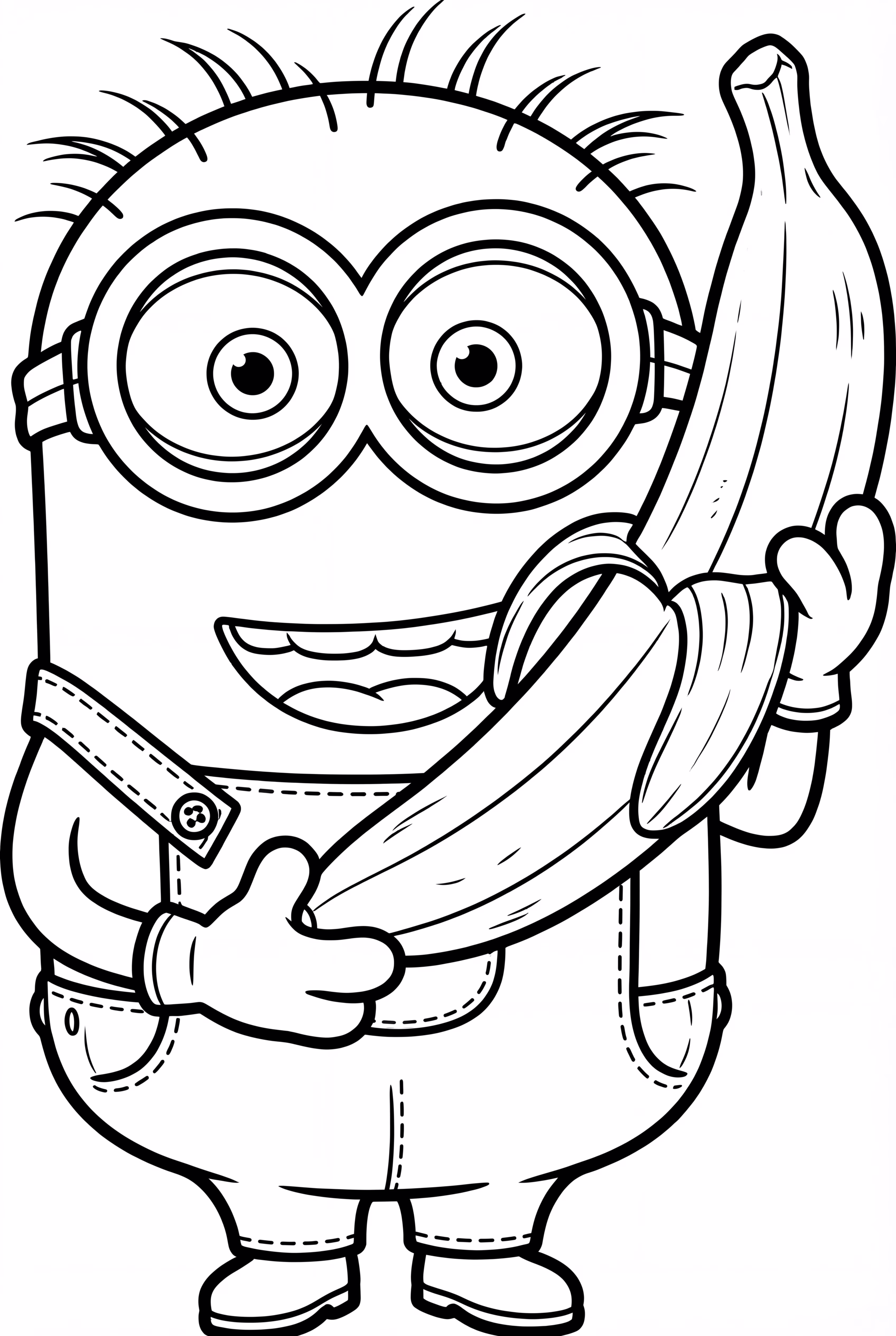 小小兵拿著巨型香蕉