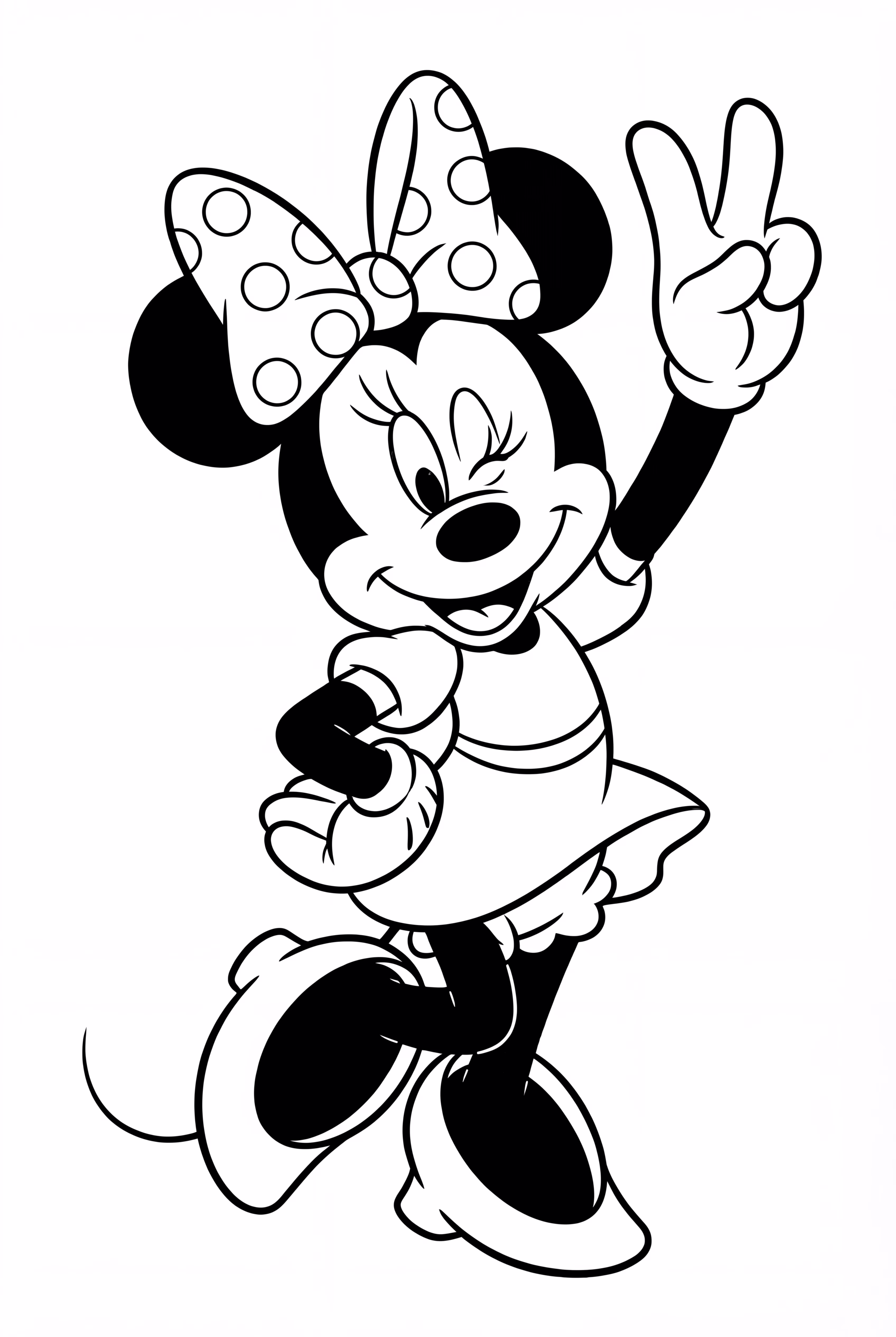 Minnie Mouse Teaching A Dance Routine