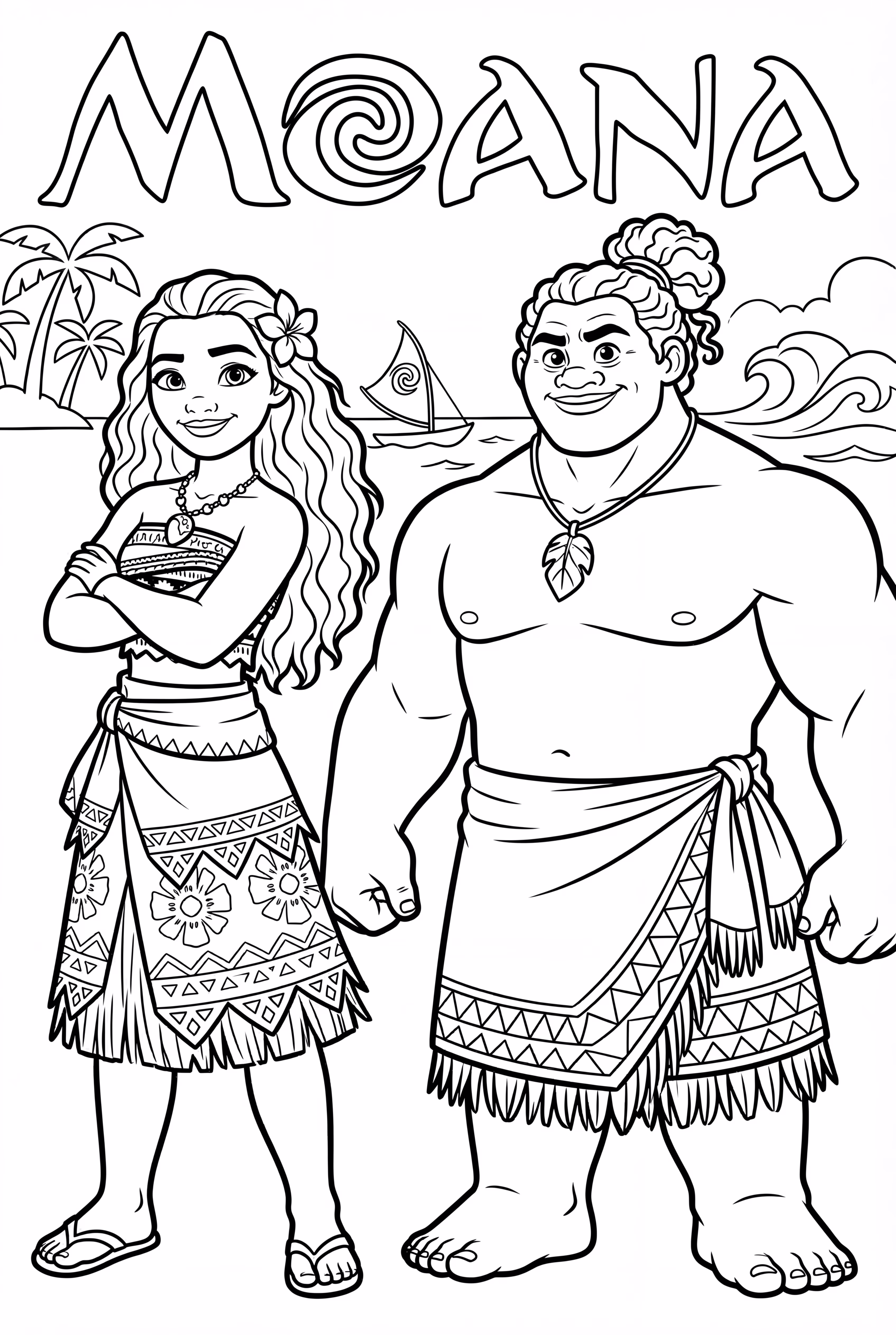 摩阿娜与海洋精灵