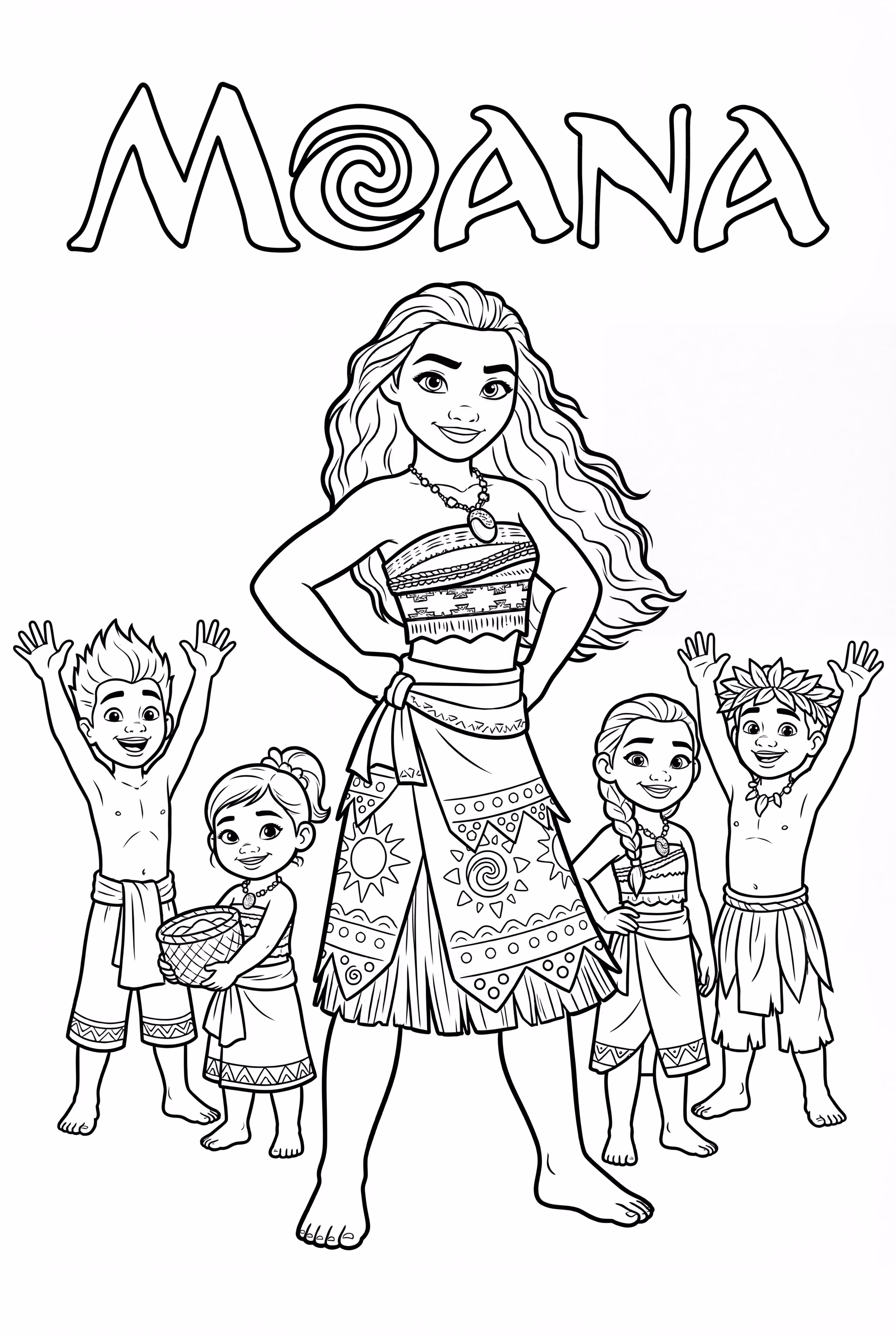 莫阿娜与她的村庄庆祝