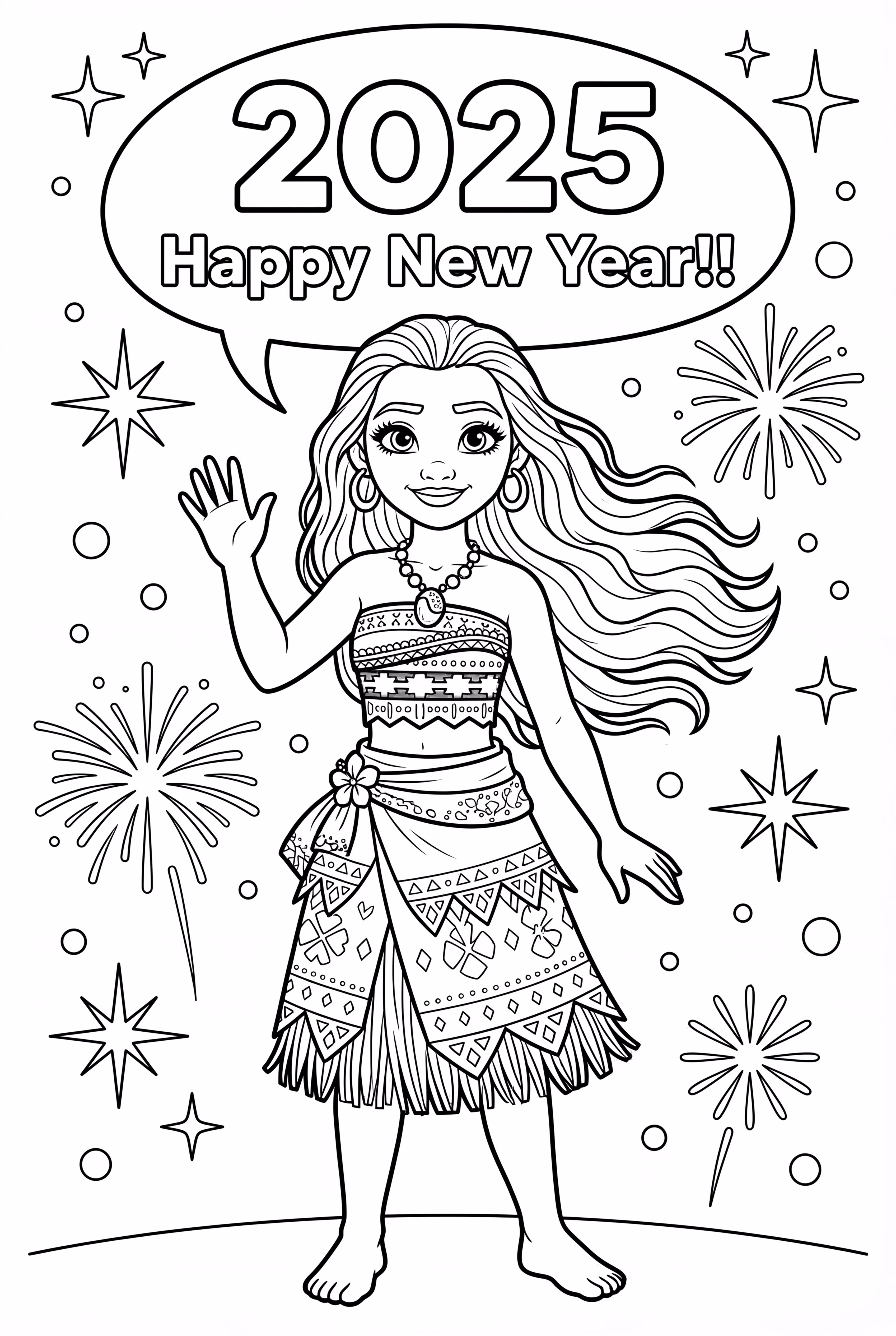 莫阿娜在庆祝2025年