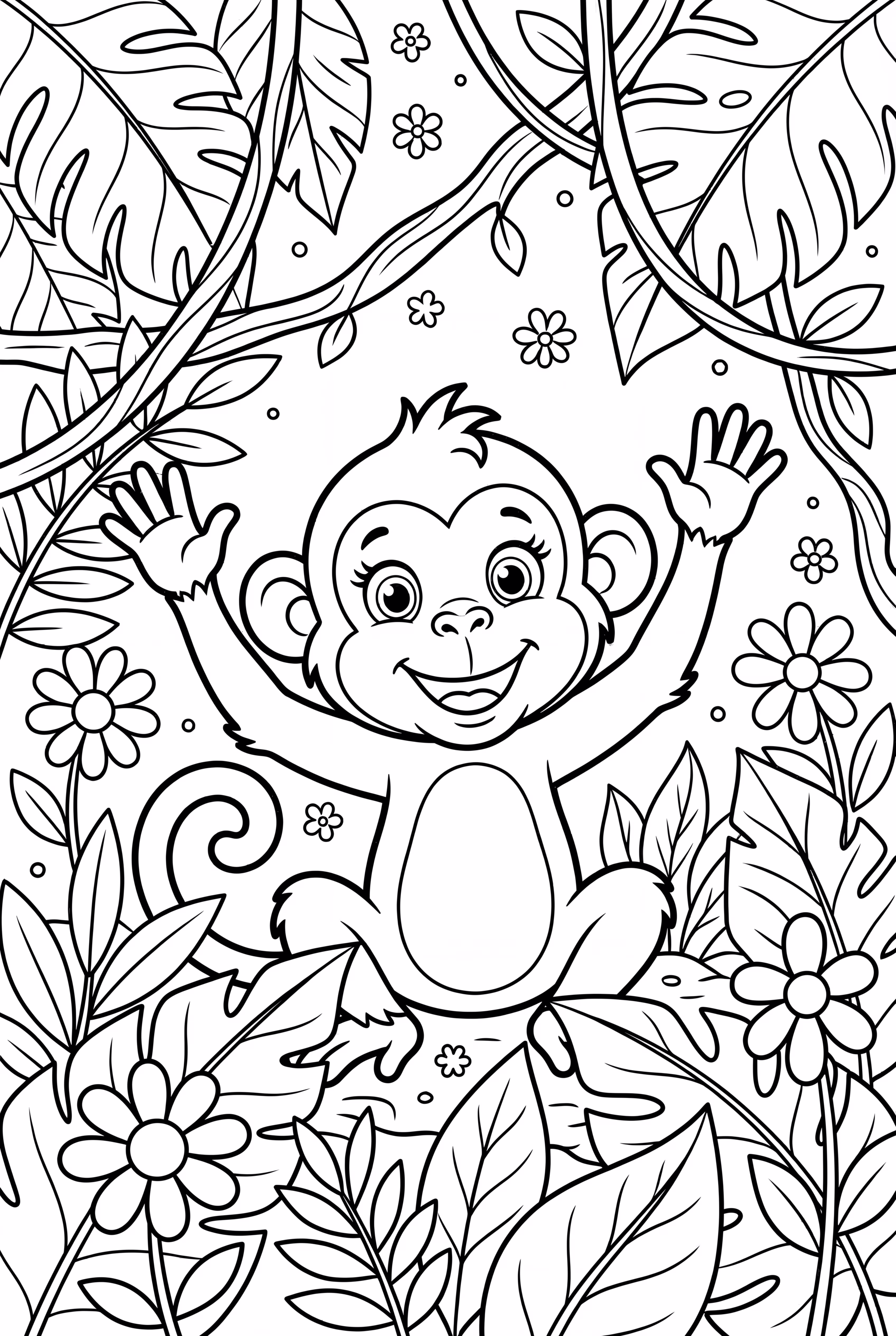 Monkey waving