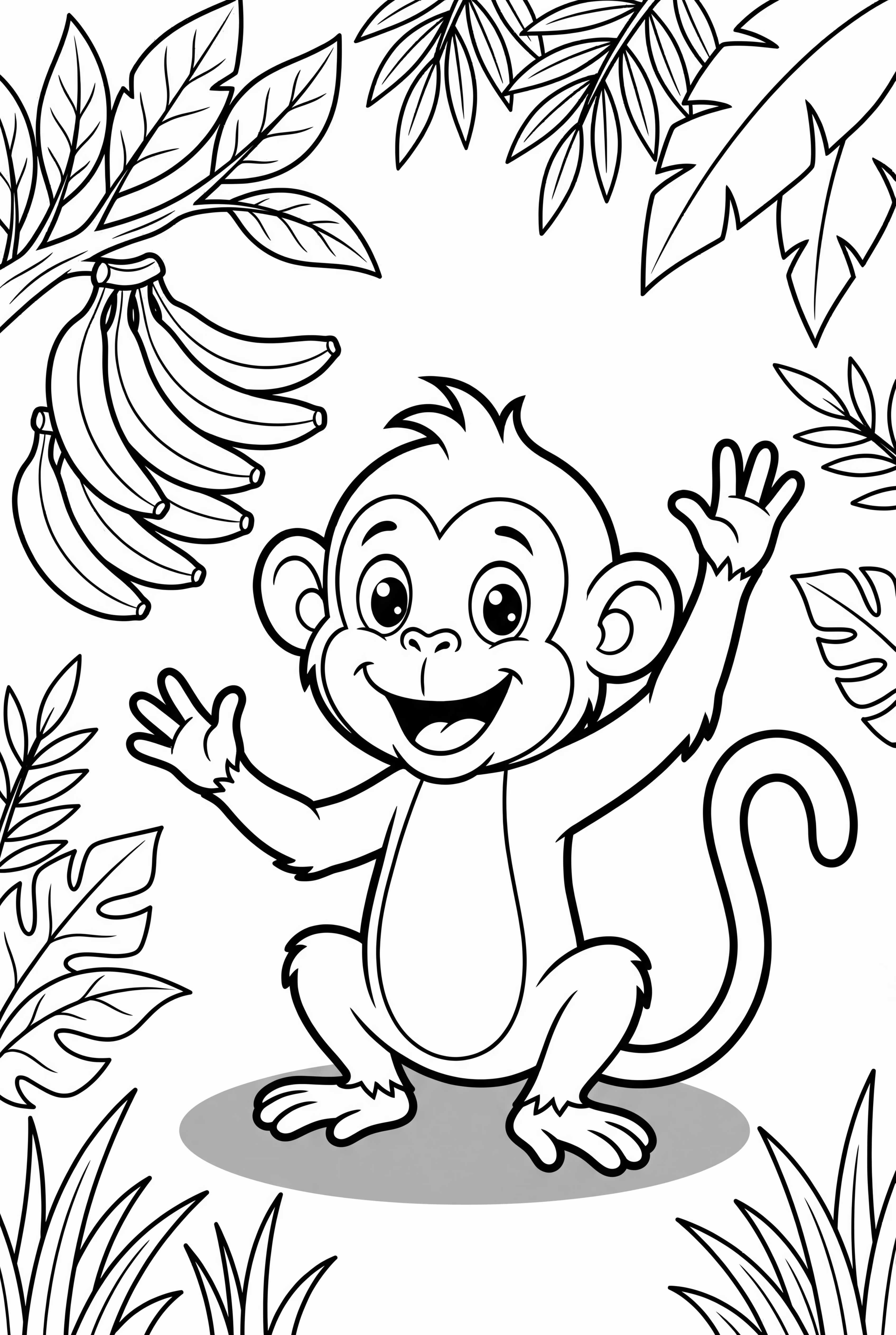 Monkey waving