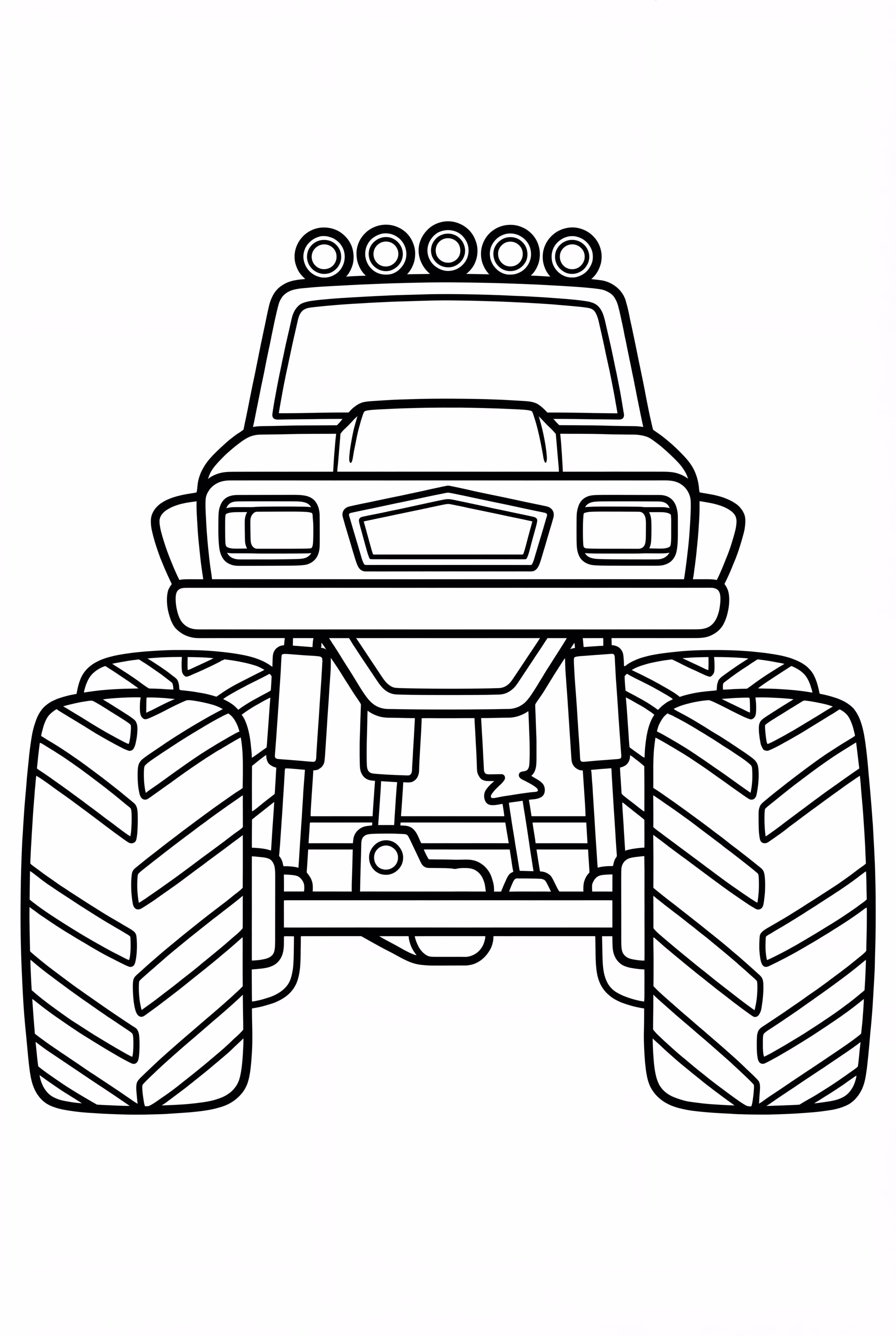 Monster Jam Truck Front View