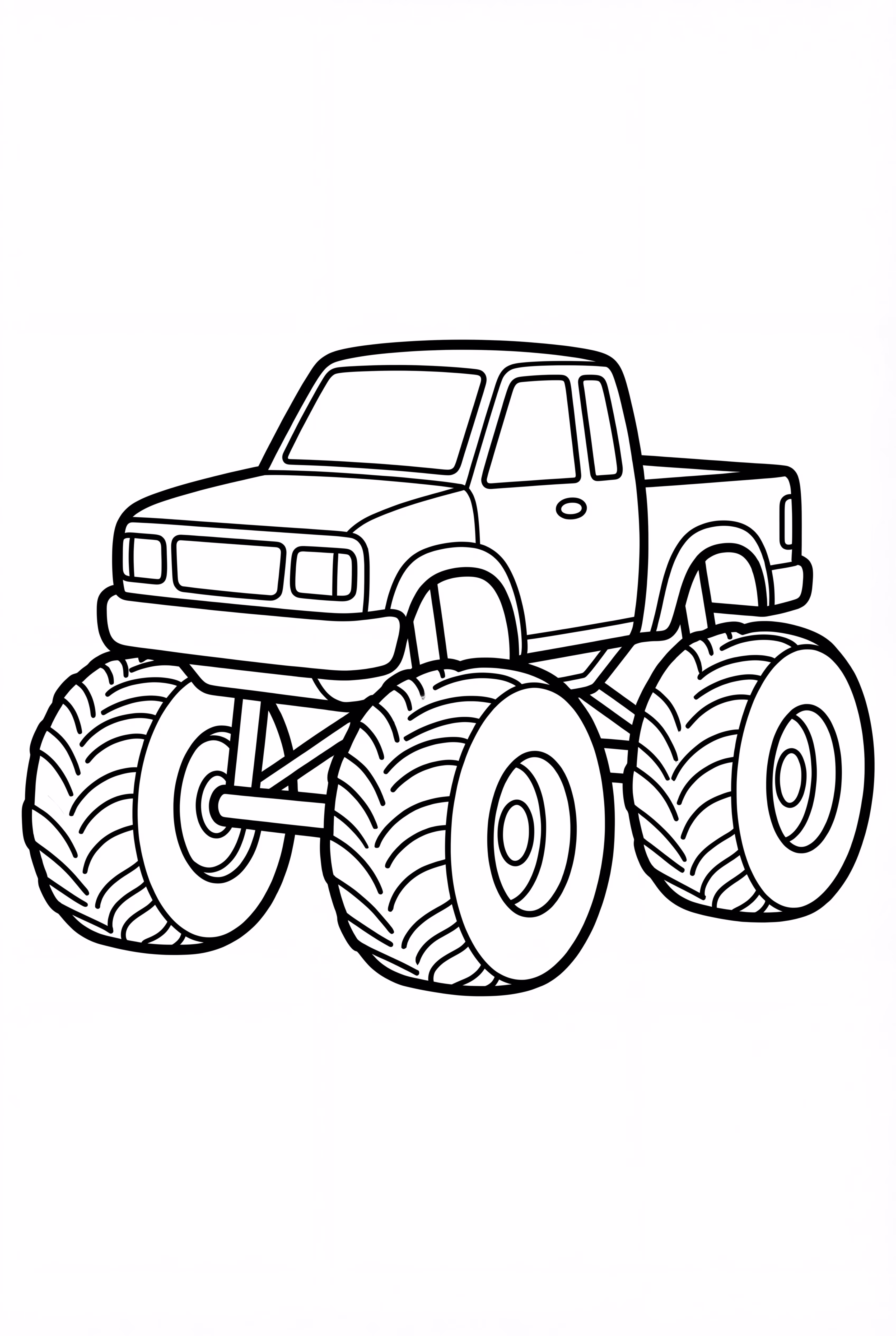 Monster Jam Truck With Big Wheels