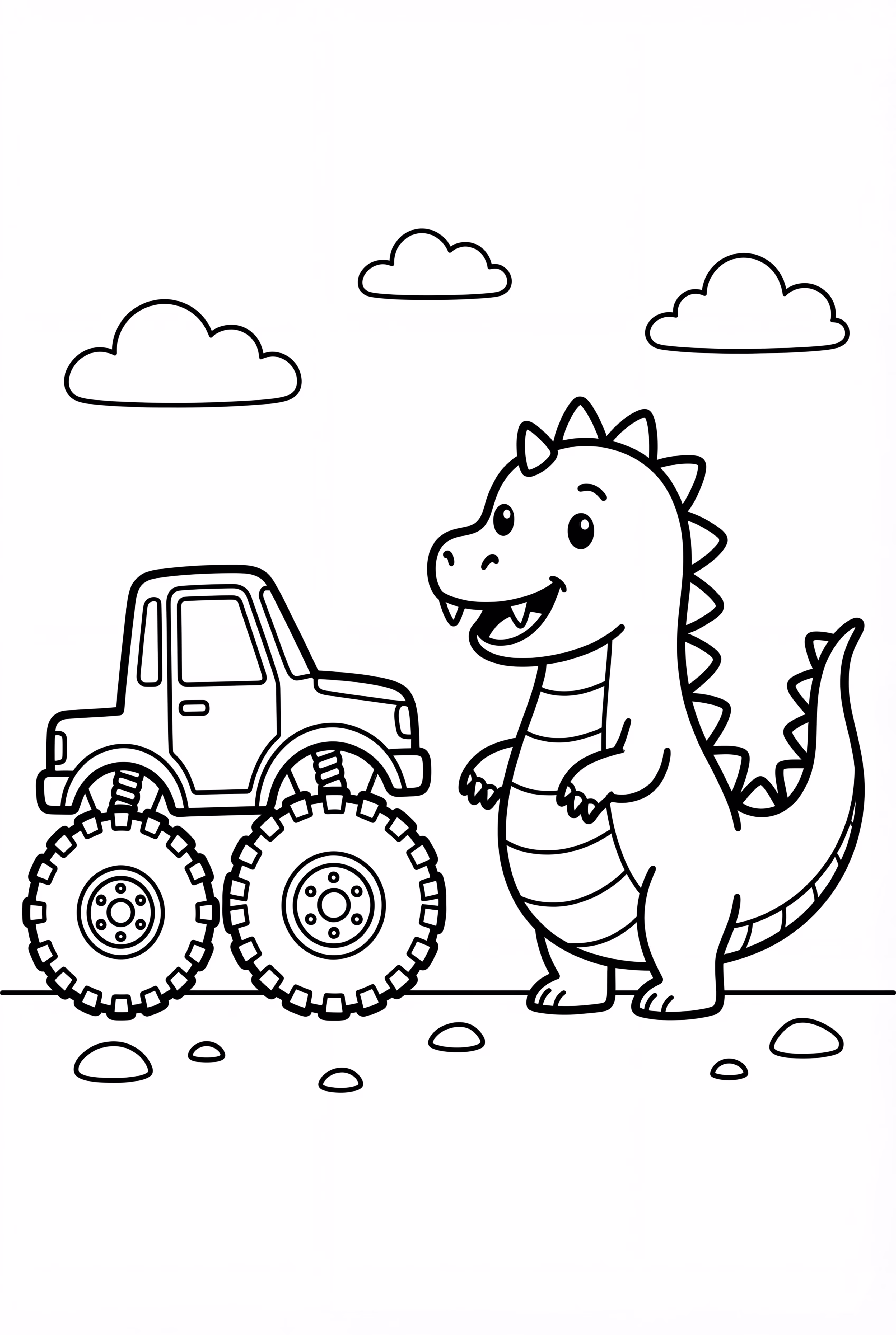 Monster Truck Battle With A Giant Dragon