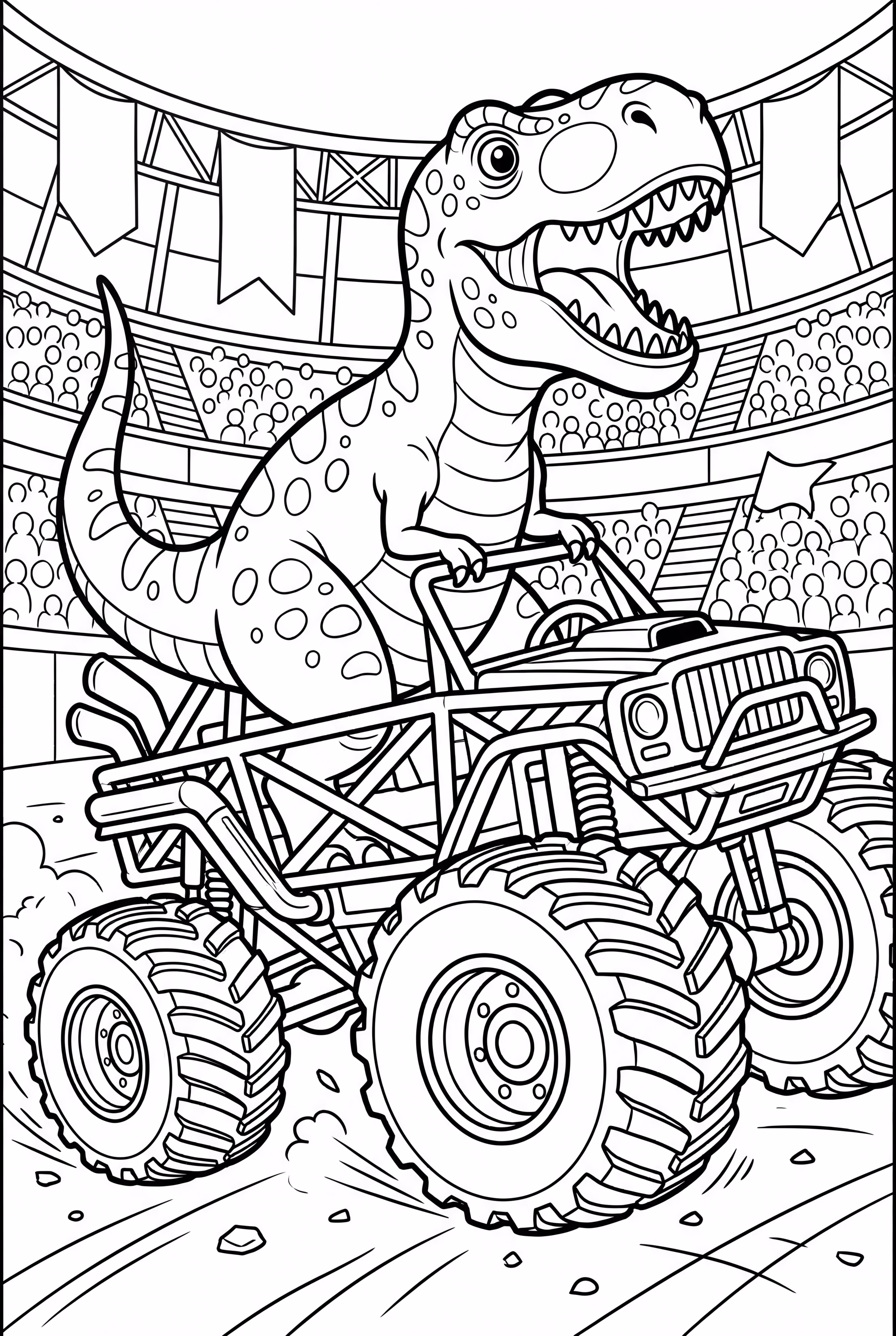 Monster Truck Dinosaur Action-2
