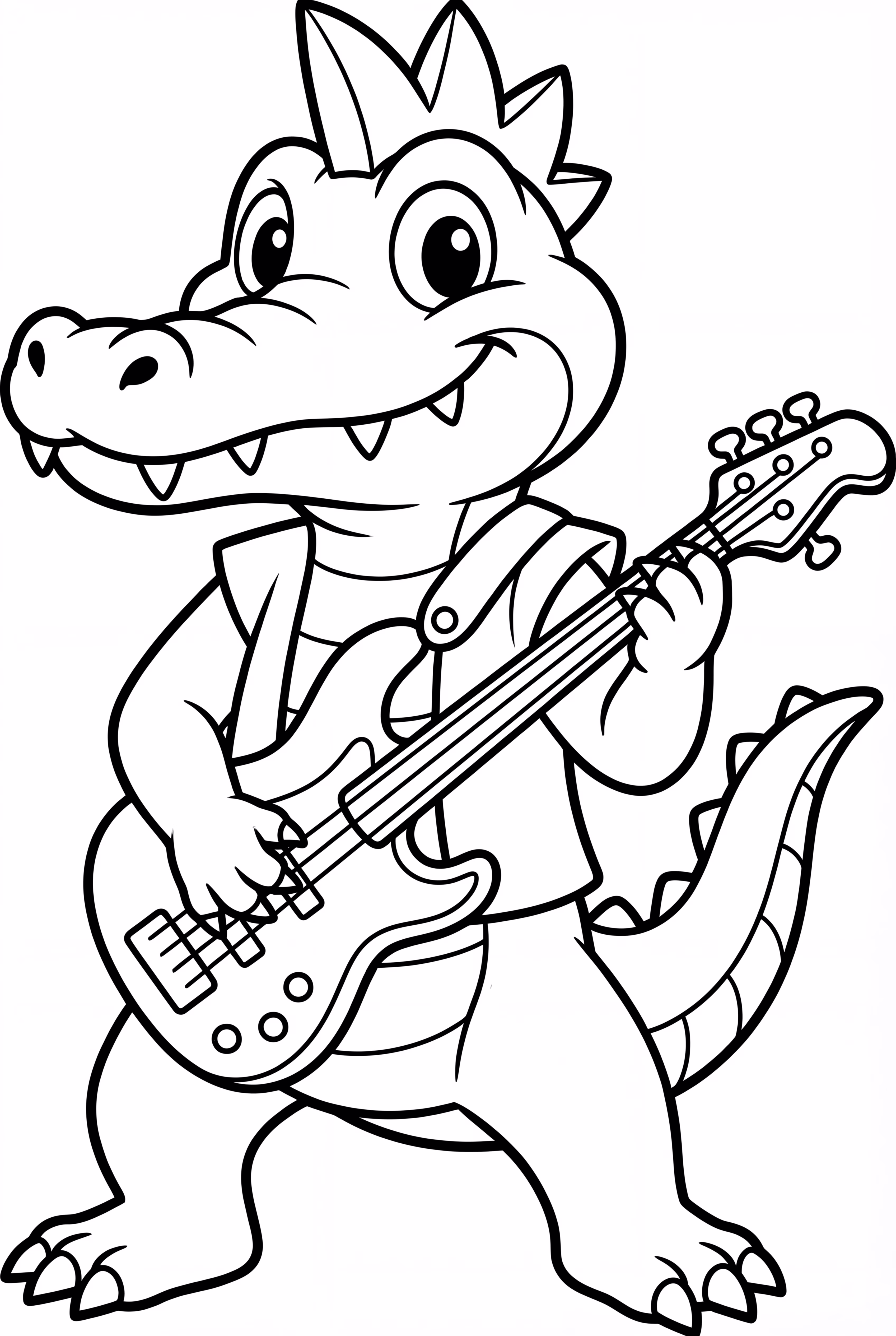 蒙哥马里鳄鱼演奏低音吉他