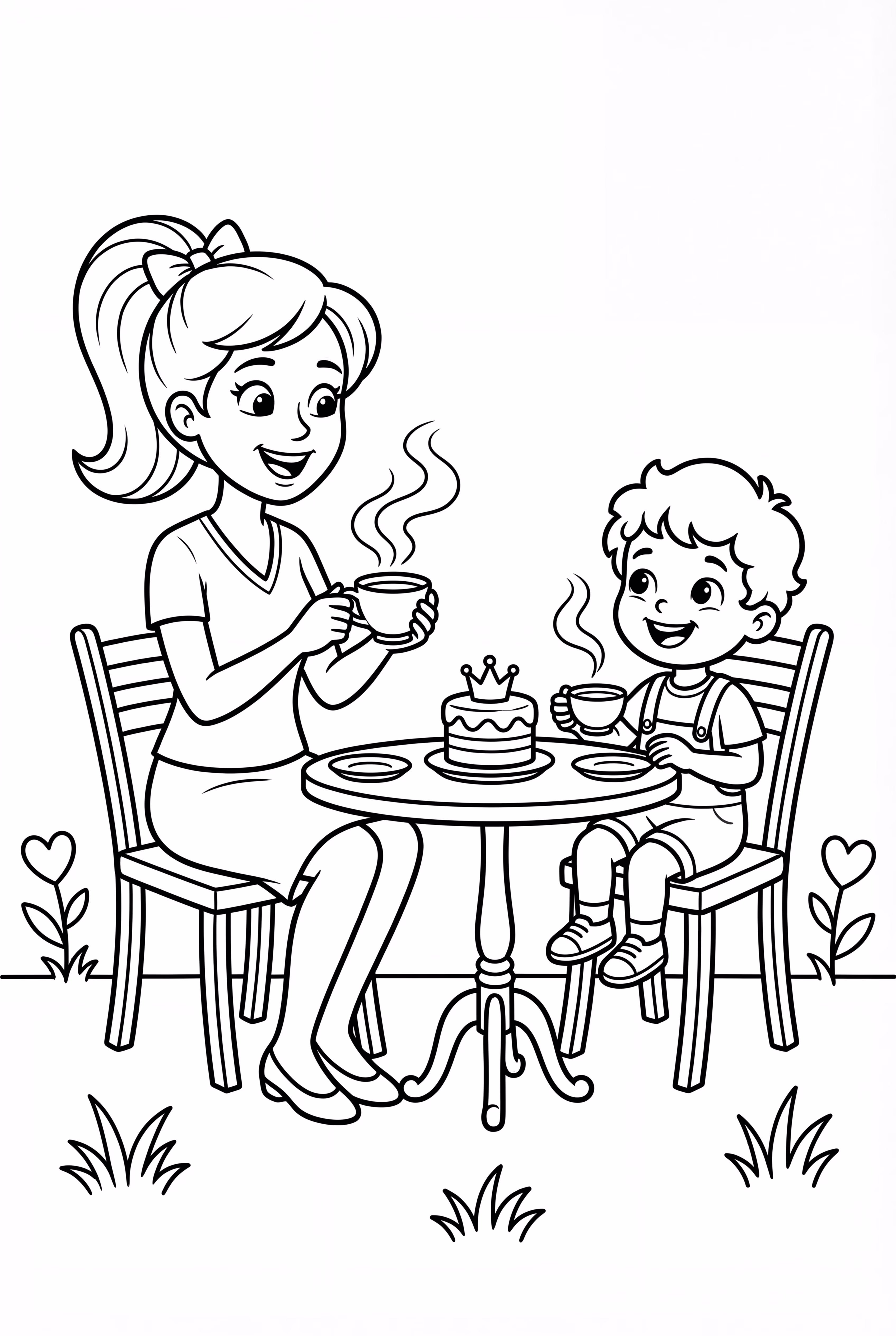 母親節後院茶會，搭配花卉中心裝飾