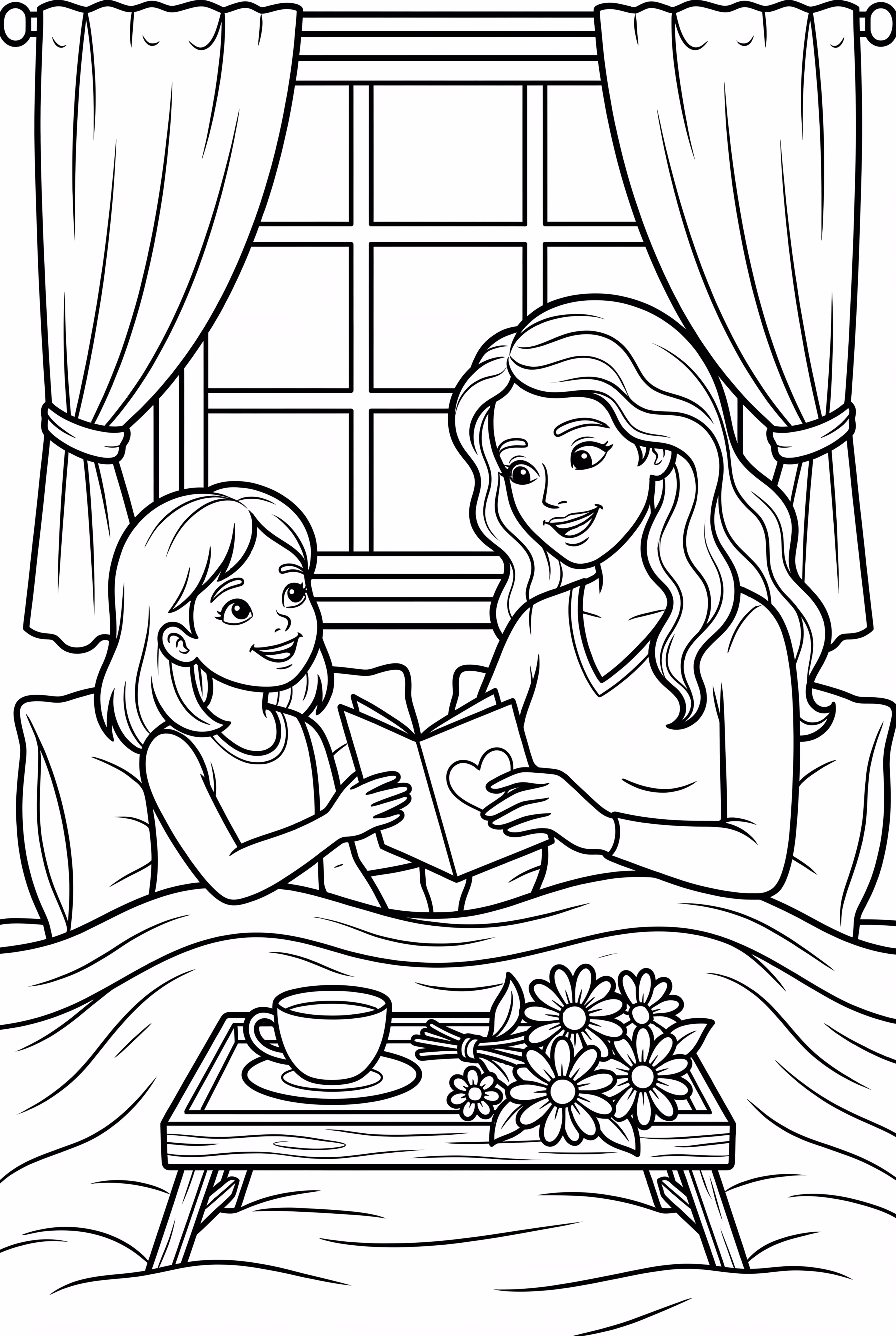 母親節的床上早餐與手工卡片