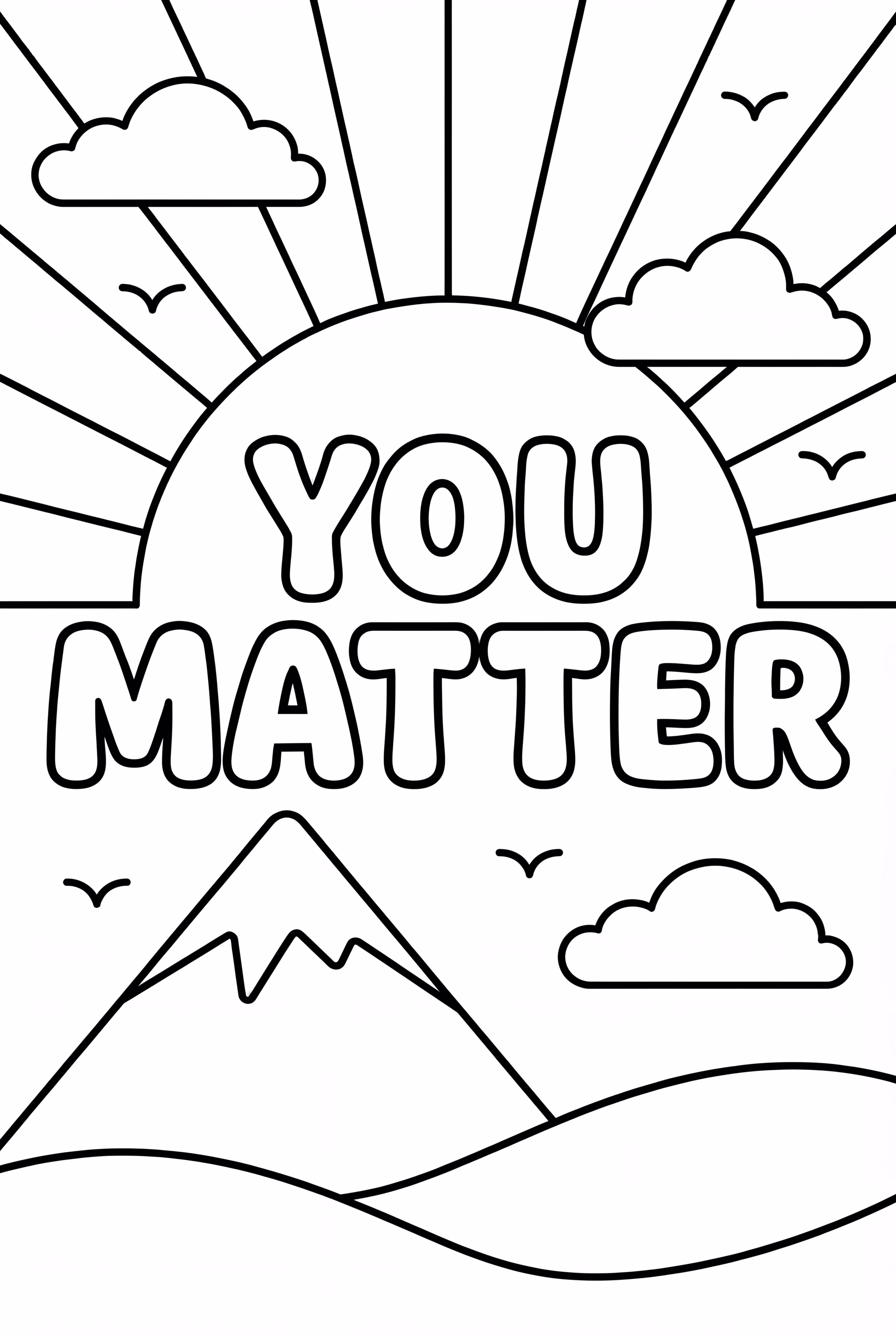 Motivational Quote On A Mountain Peak