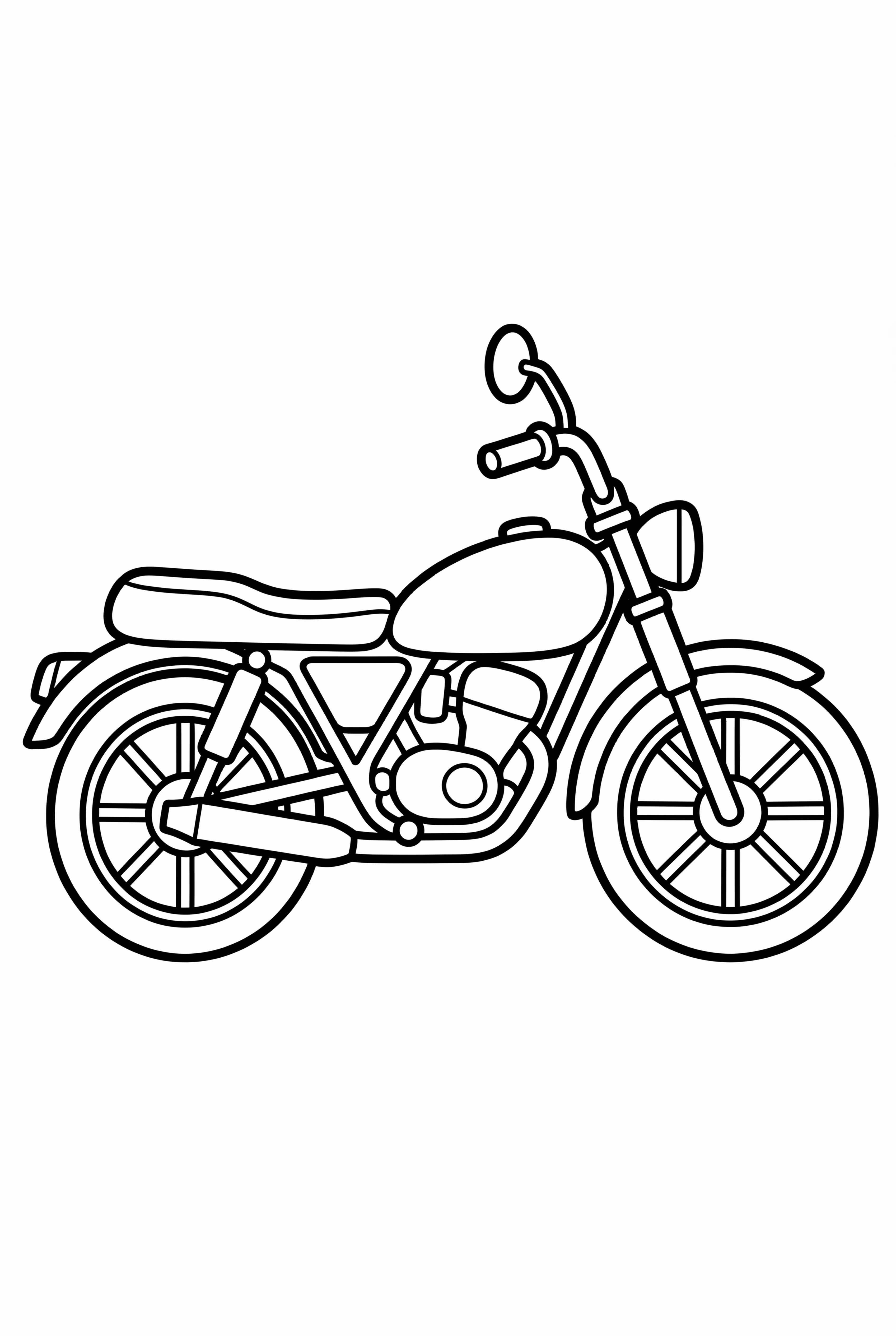 도로 위의 오토바이