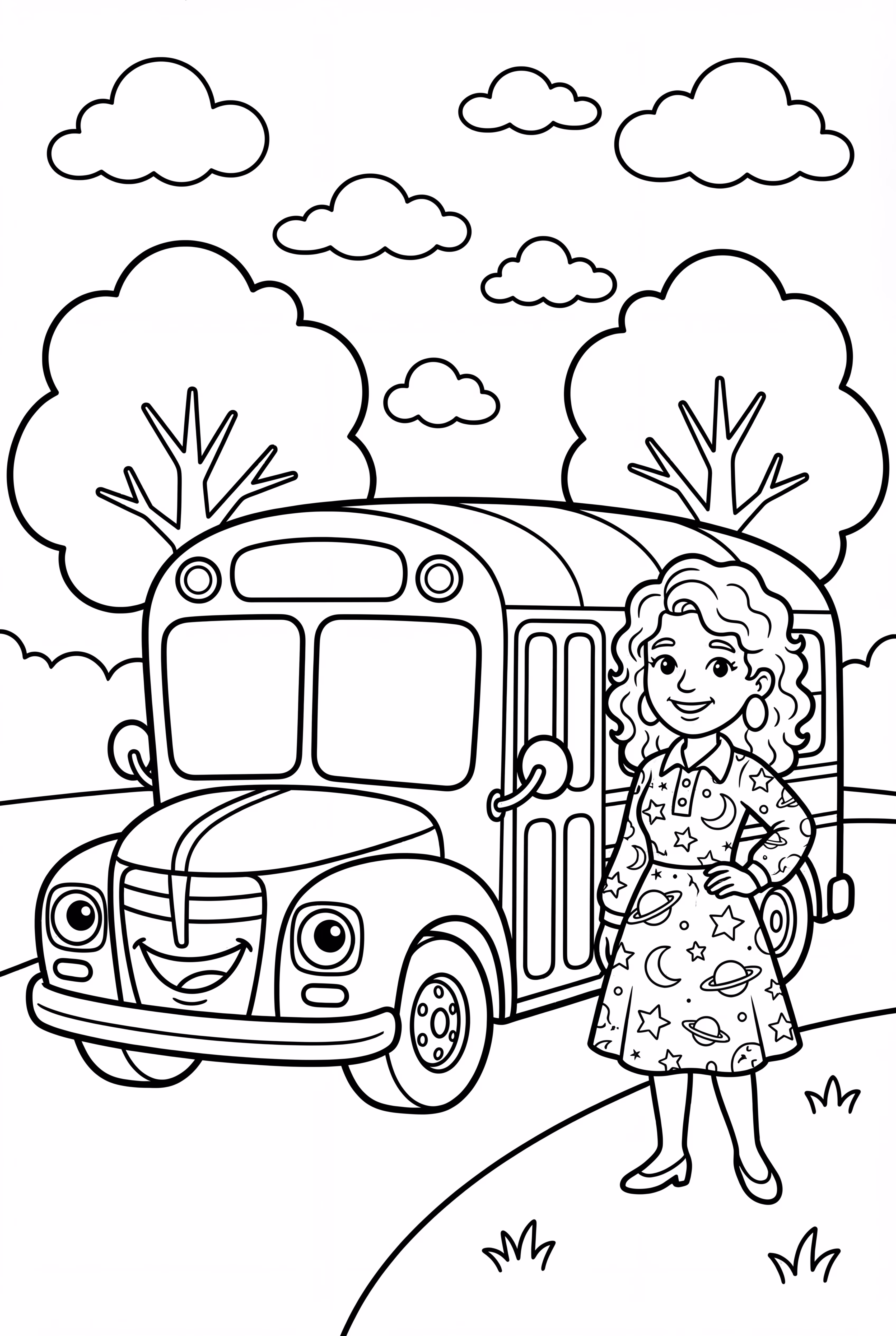 魔法のスクールバスのフリッツル先生