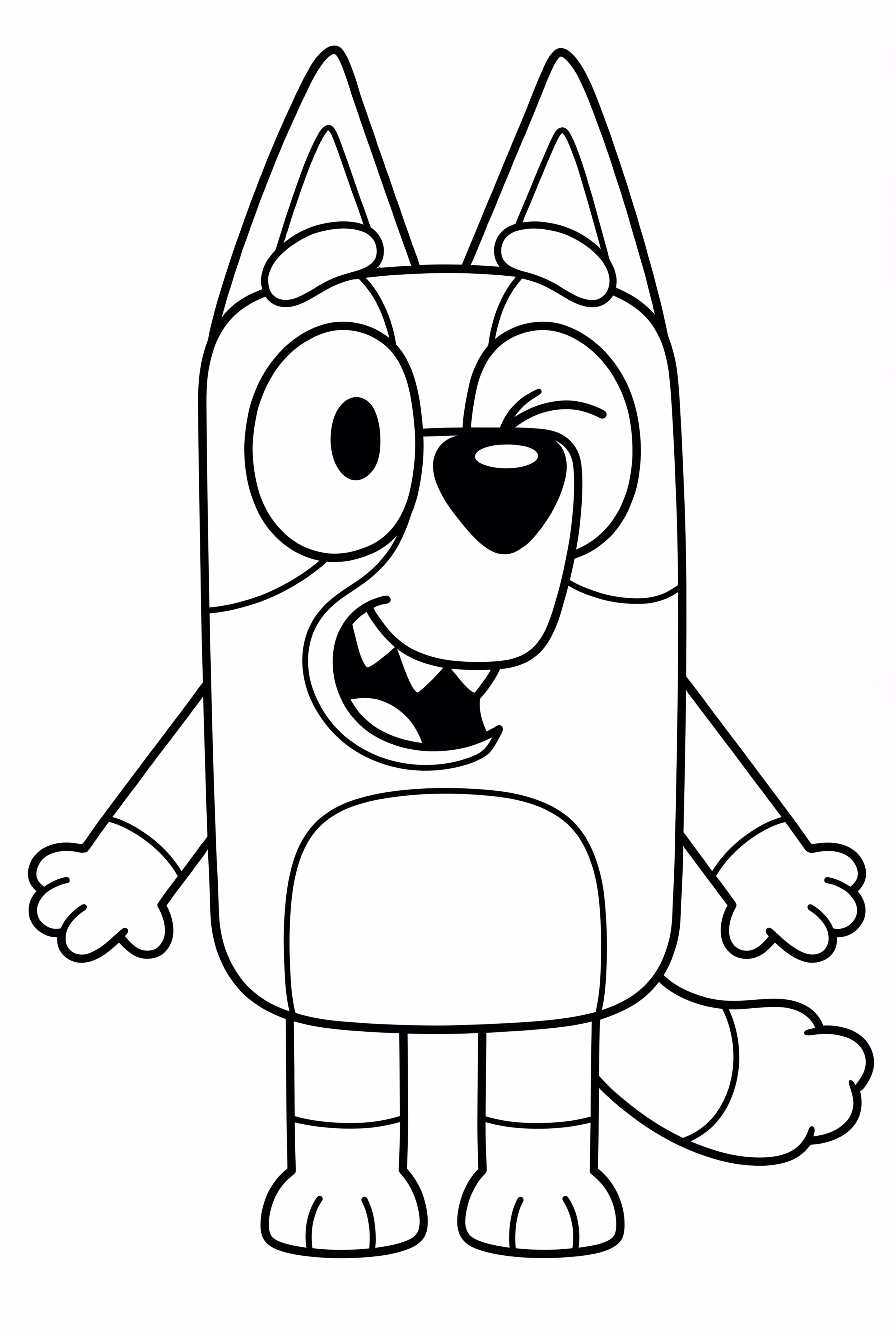 Rosto Divertido de Halloween da Muffin do Bluey