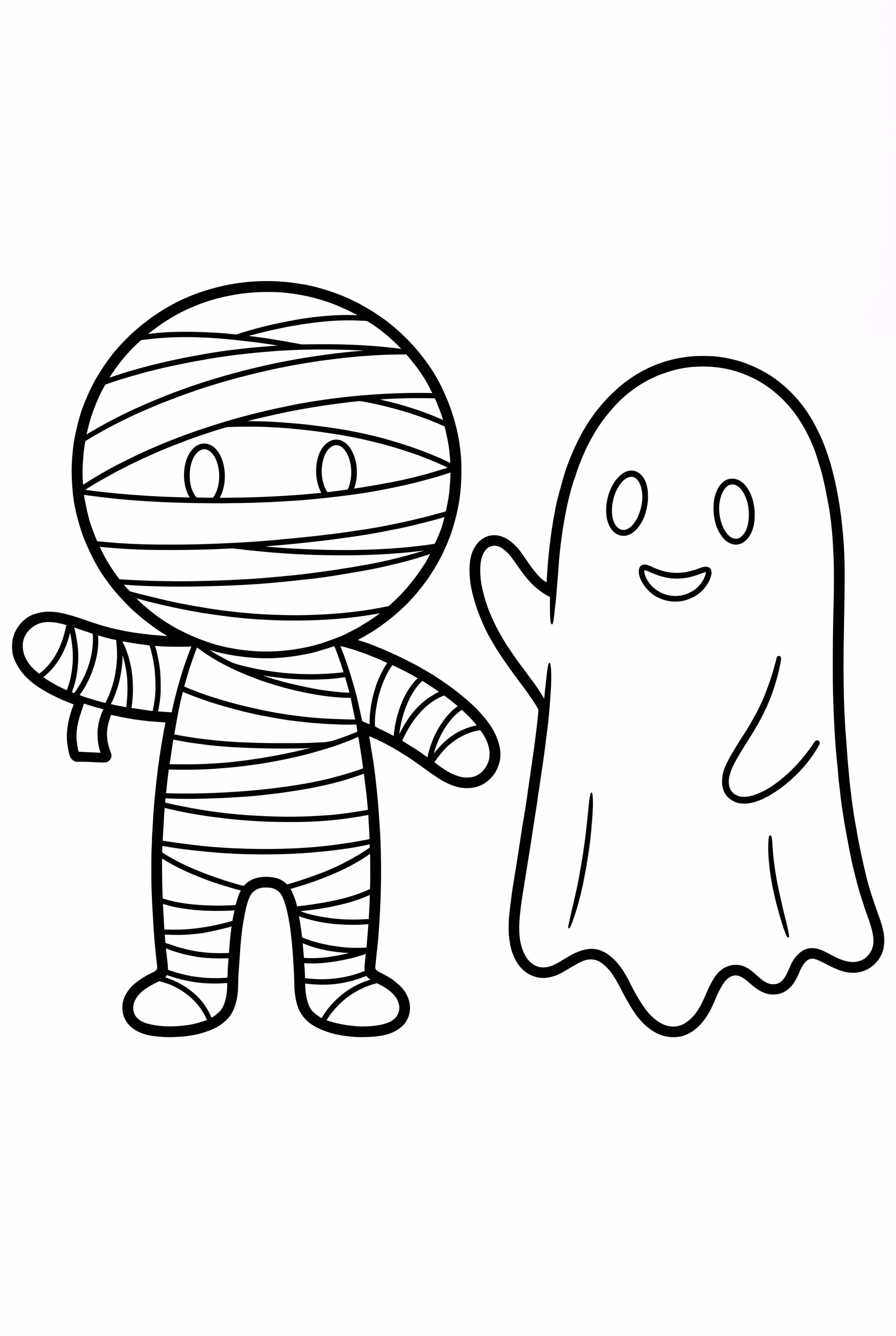 Mummy And A Friendly Ghost