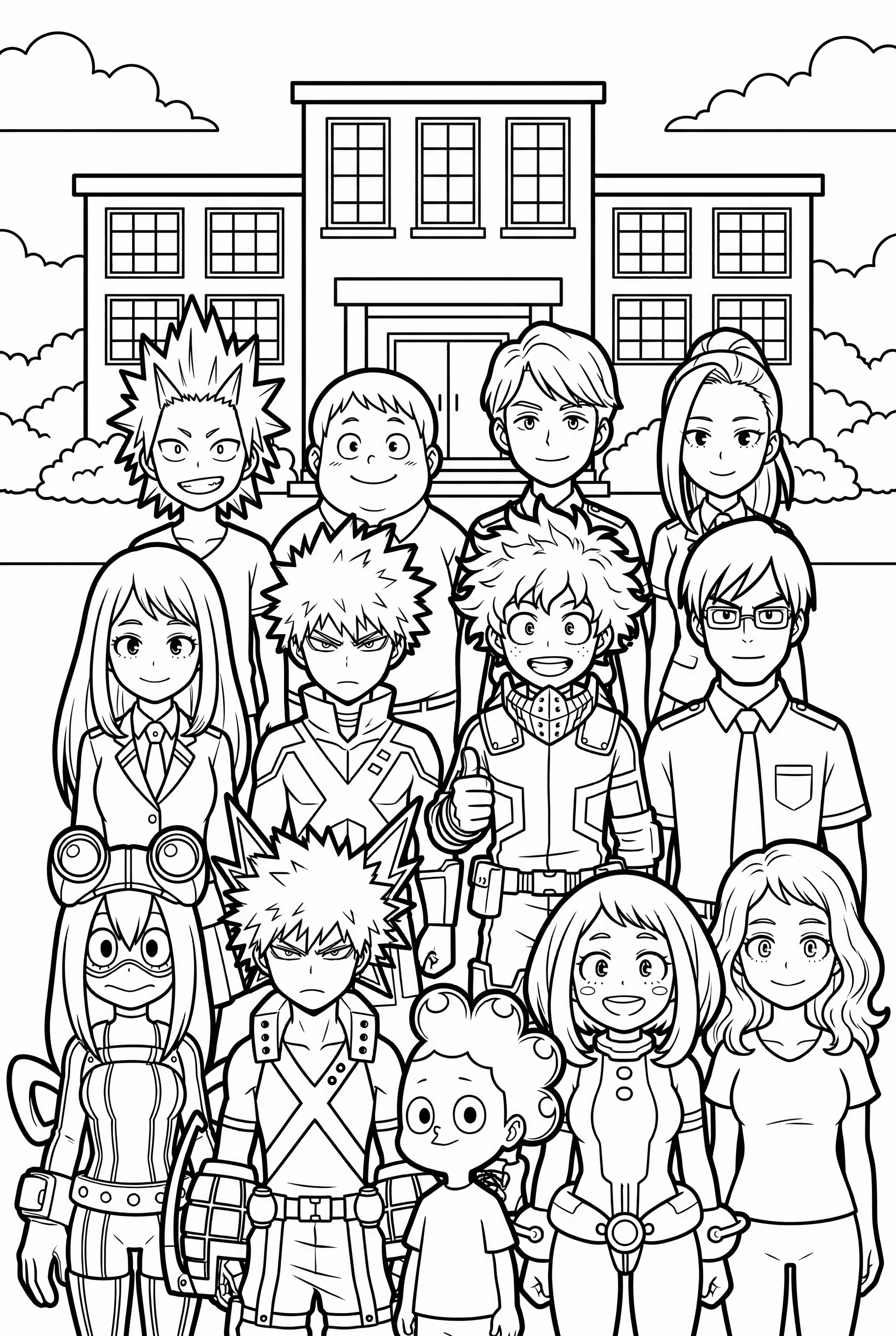 My Hero Academia Klasse 1a Gruppenfoto