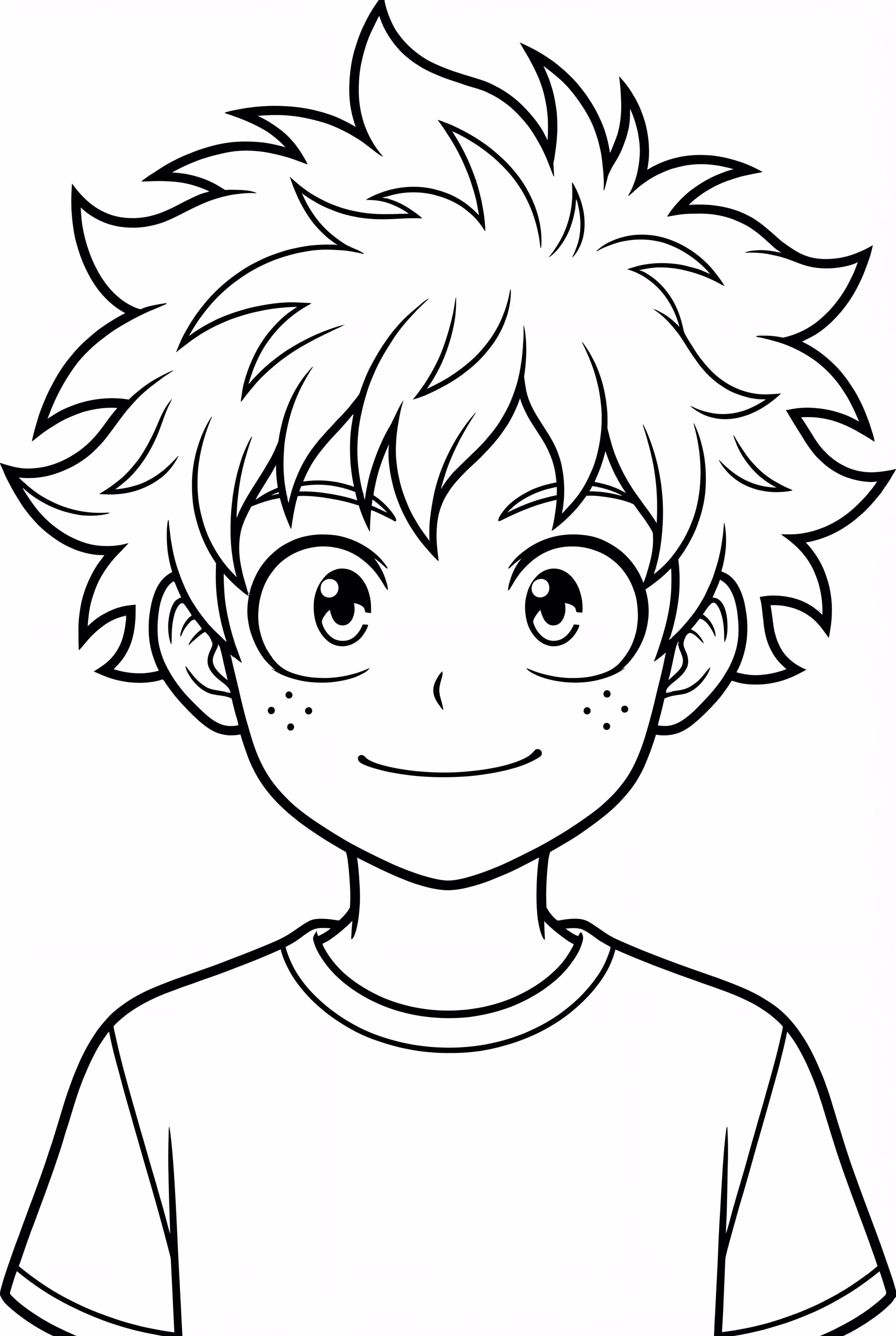 My Hero Academia Deku Simple Portrait