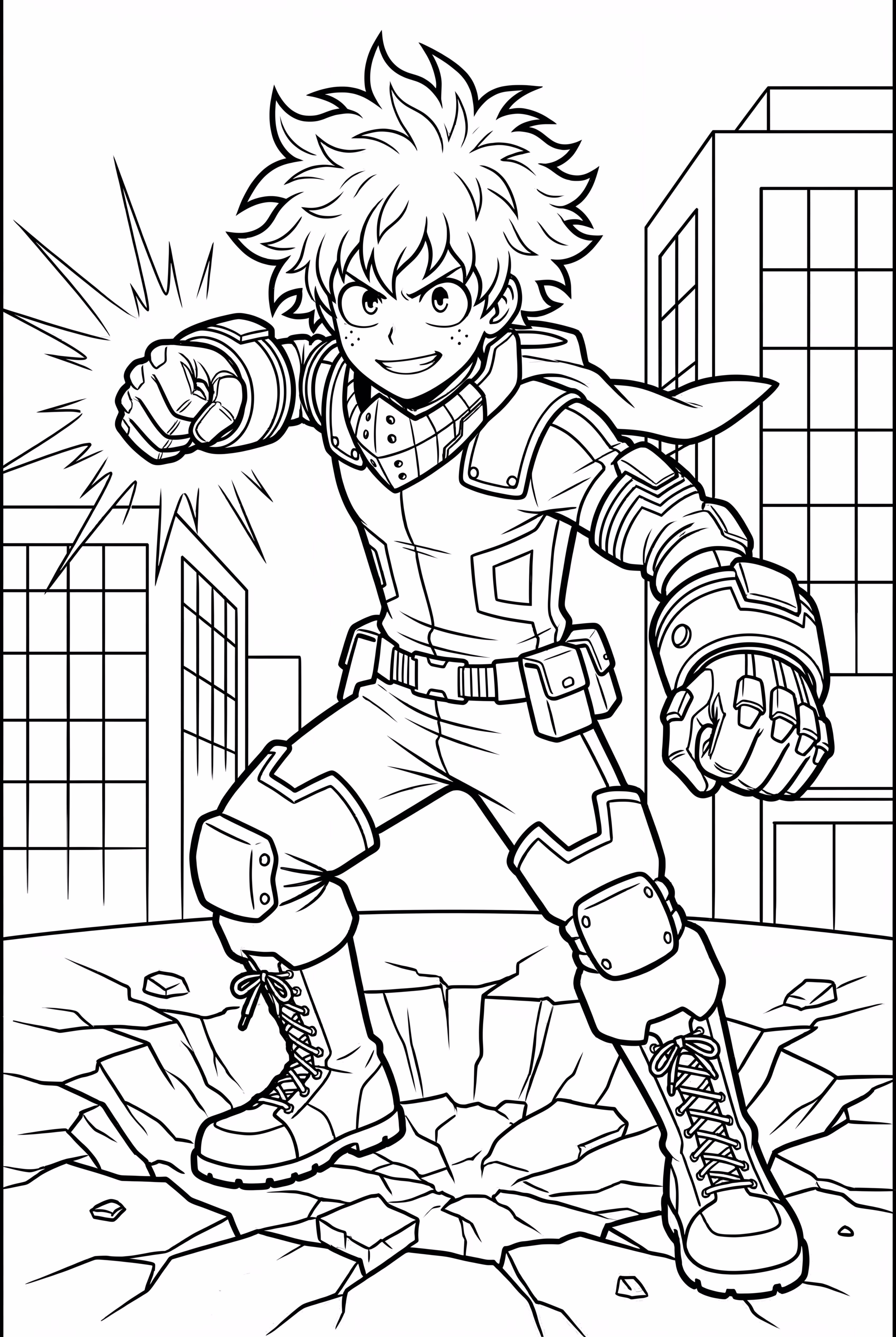 My Hero Academia Deku Smash Pose