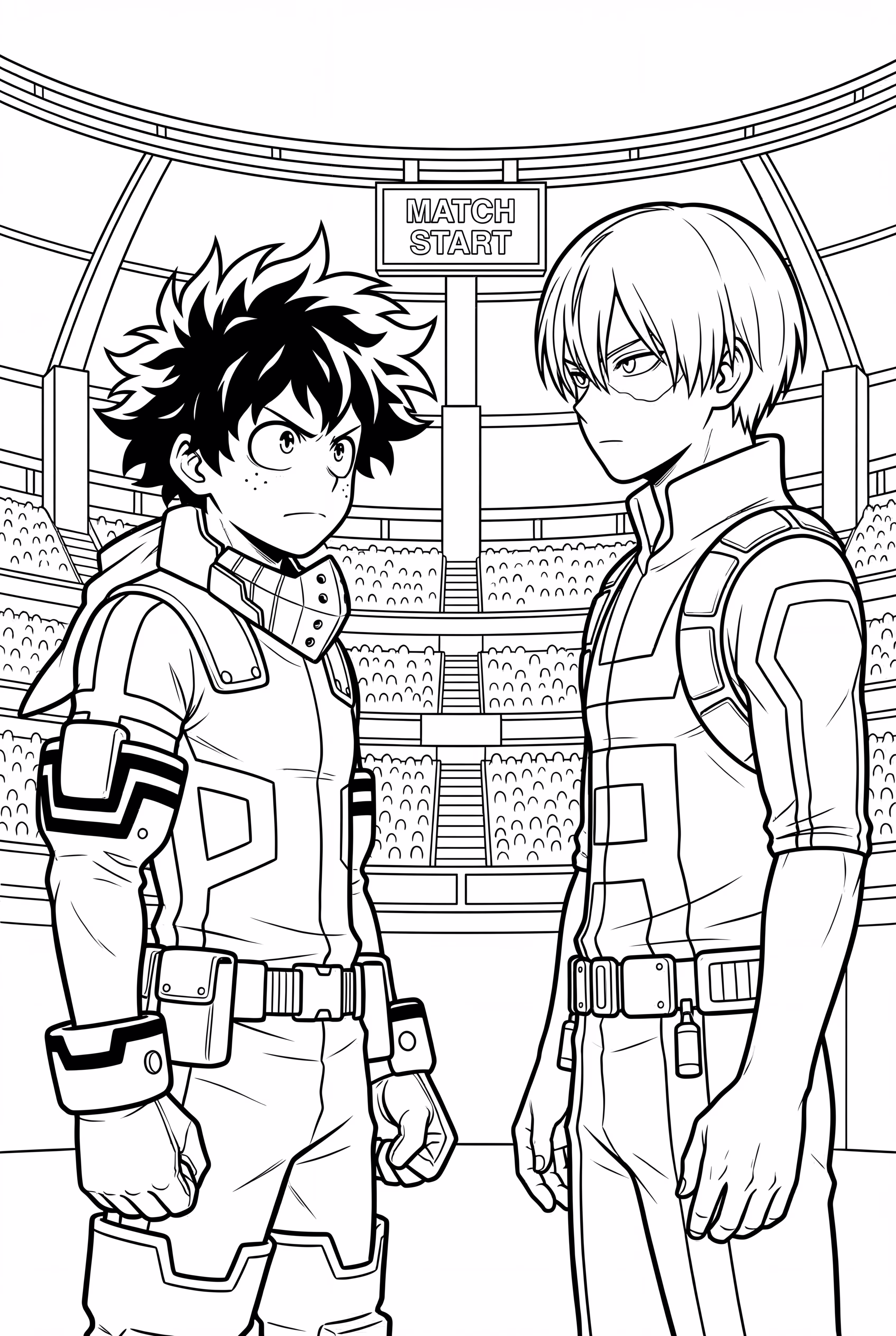 My Hero Academia Deku Vs Todoroki At Sports Festival