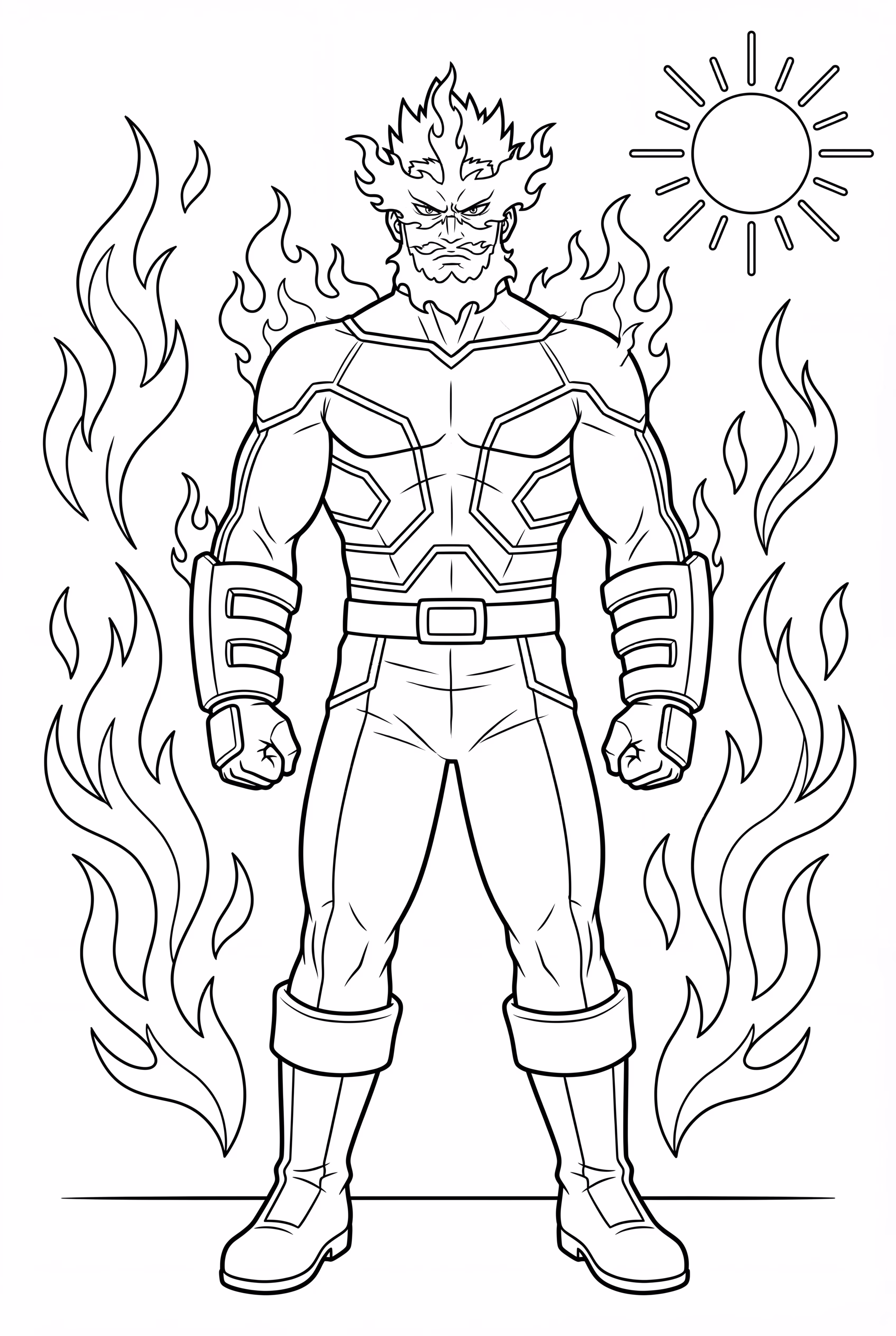 My Hero Academia Endeavor With Flames