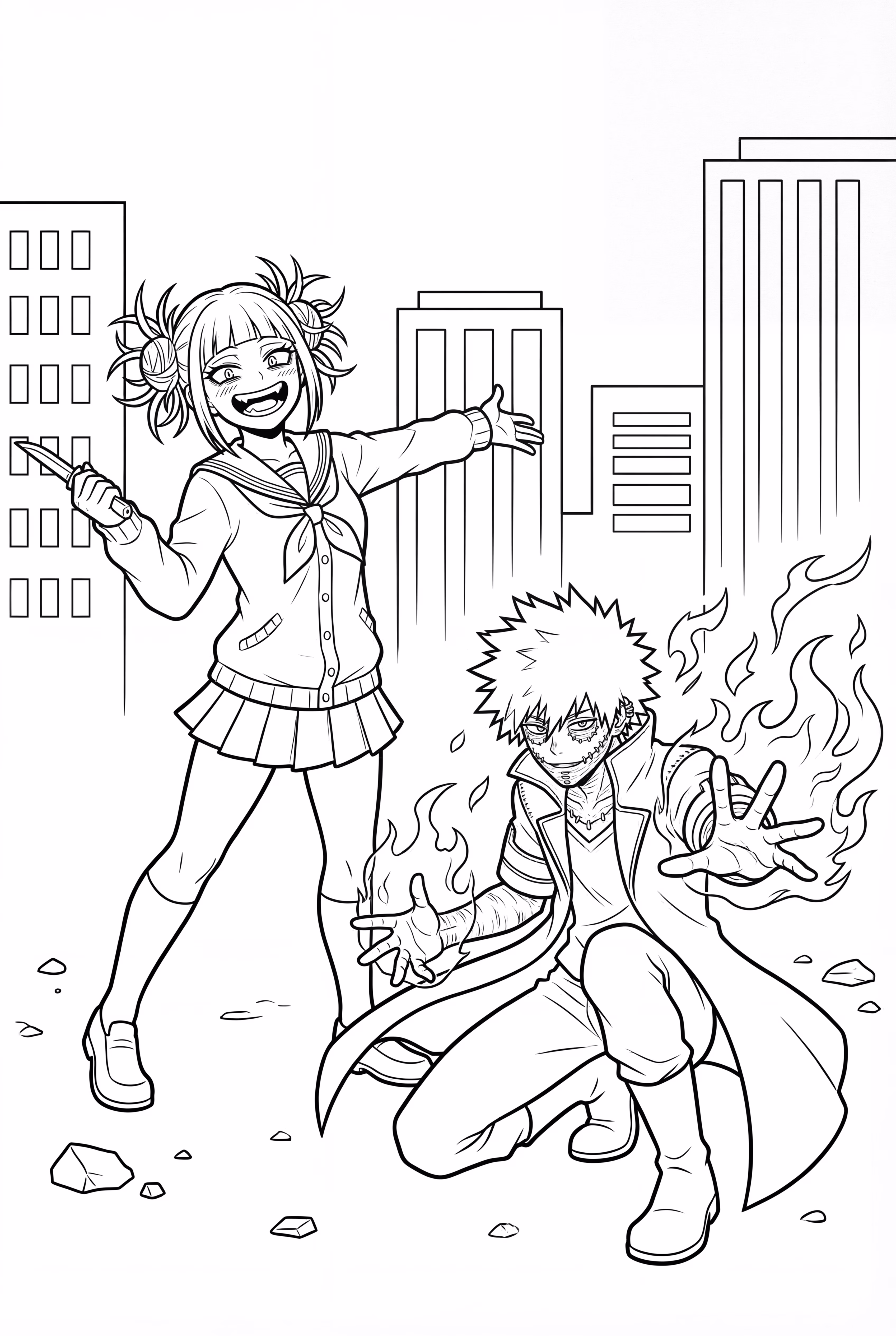 My Hero Academia Schurken Toga und Dabi