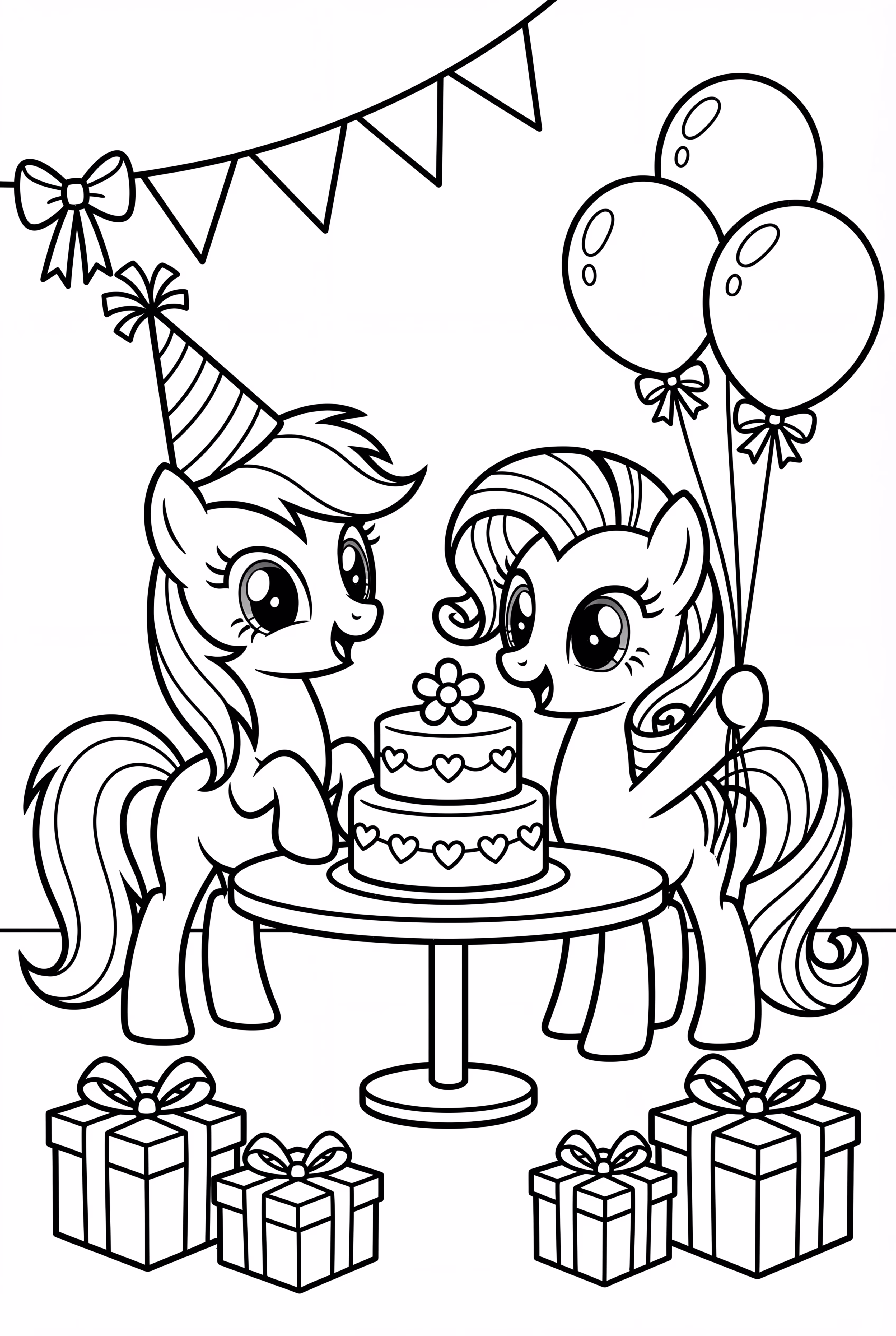 Mi pequeña pony fiesta de cumpleaños con amigos