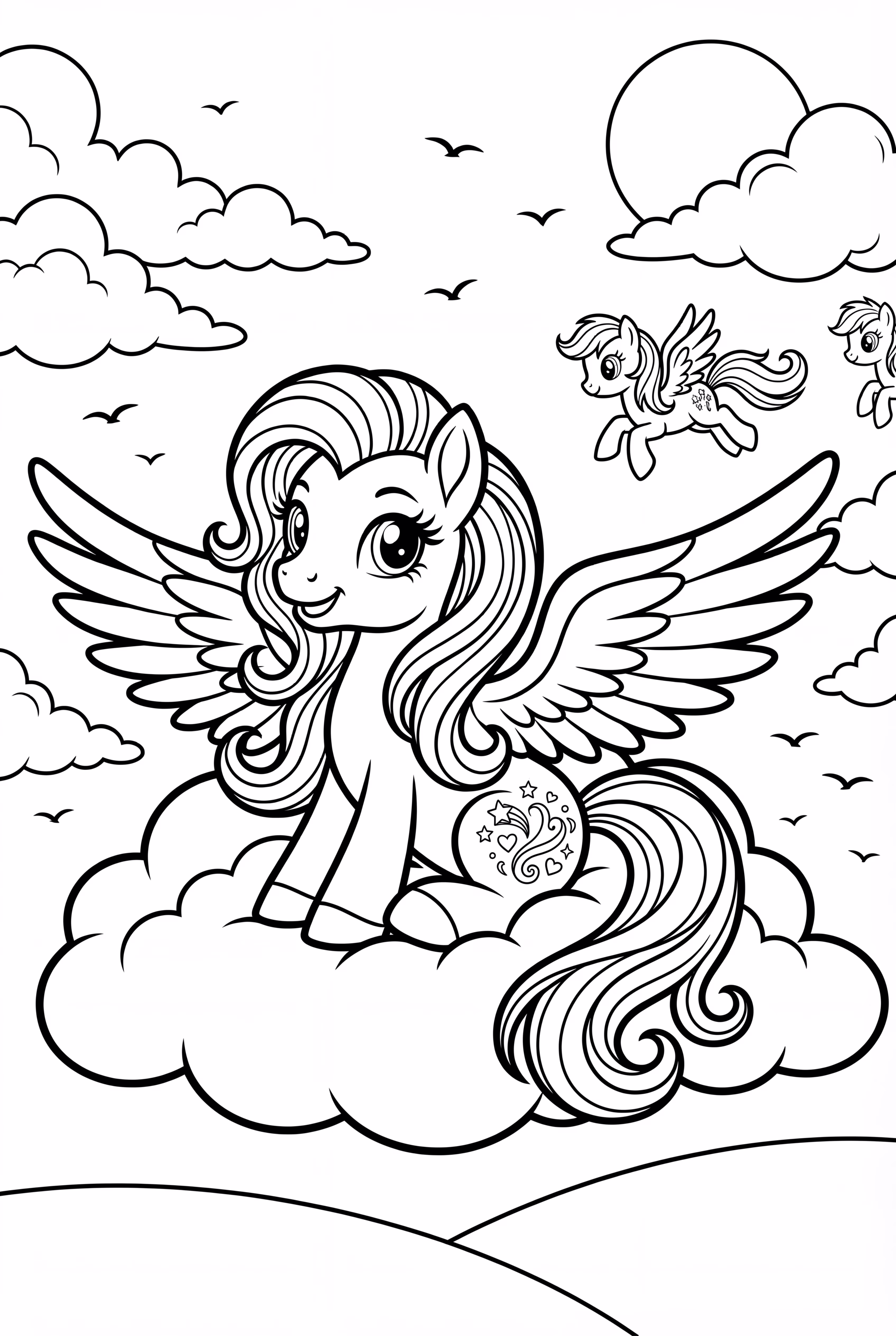 Mon Petit Poney Volant à Travers les Nuages-2