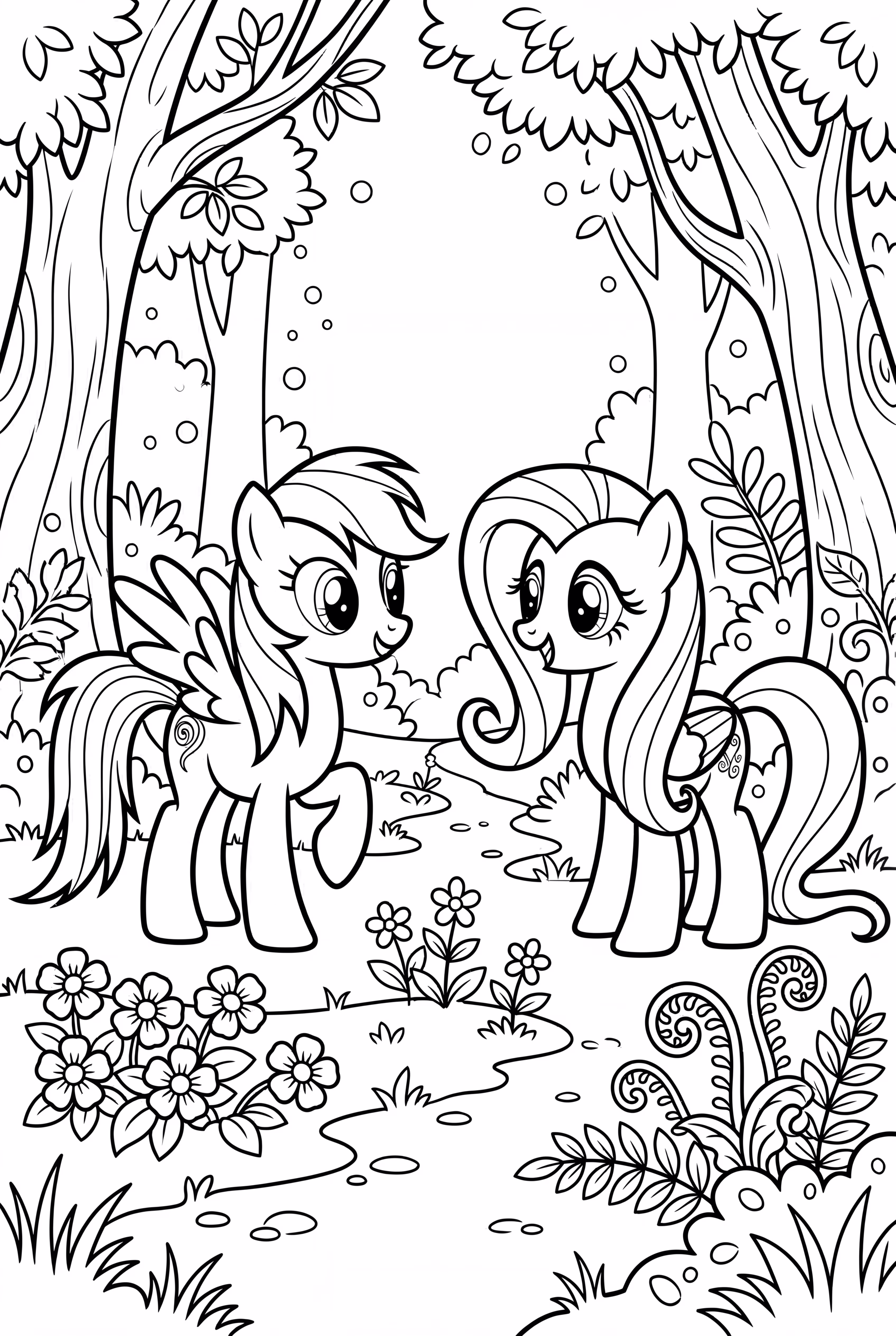 Mes Petits Poneys Aventures d'Amitié dans les Bois