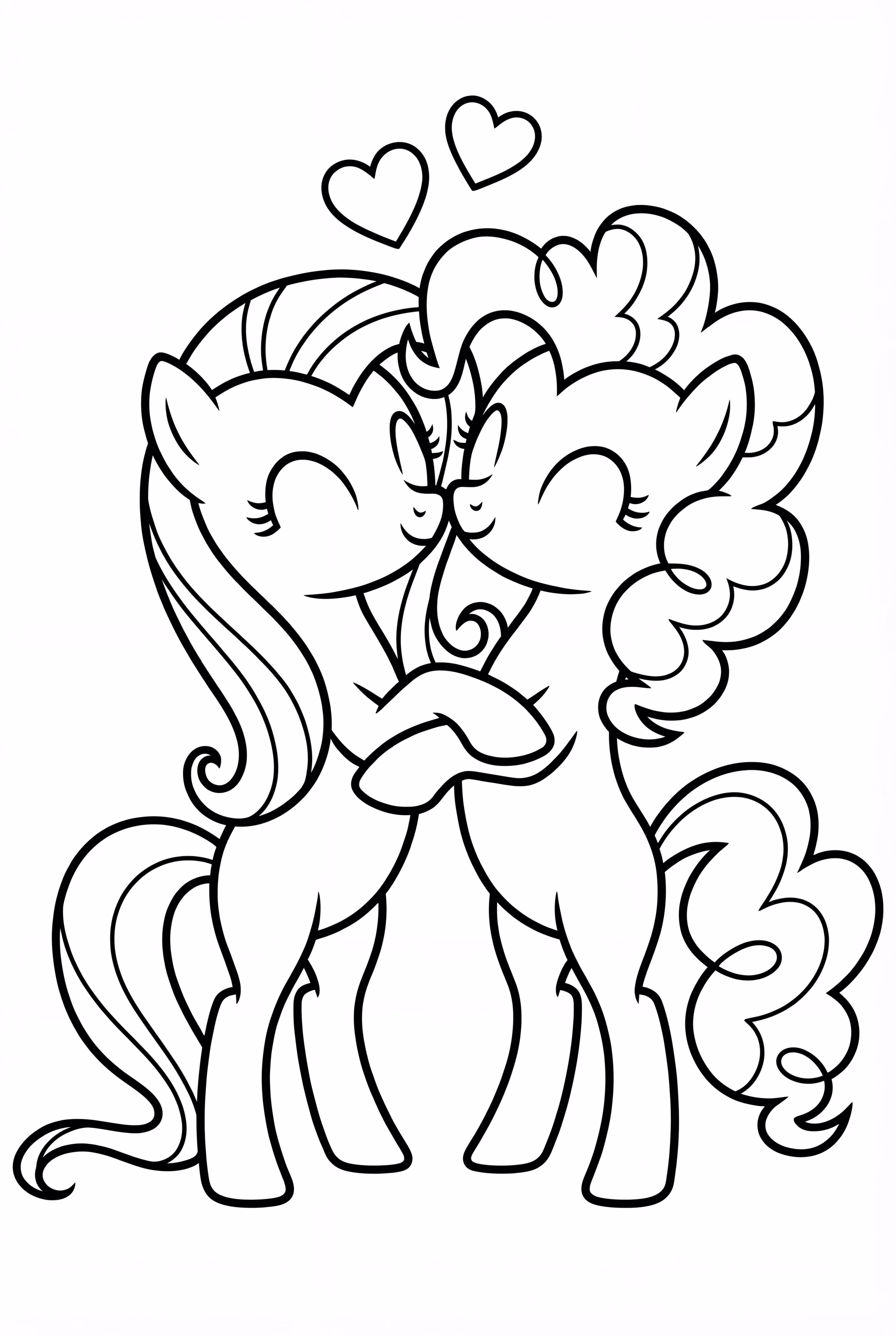 Mi pequeño pony momento de abrazo de amistad