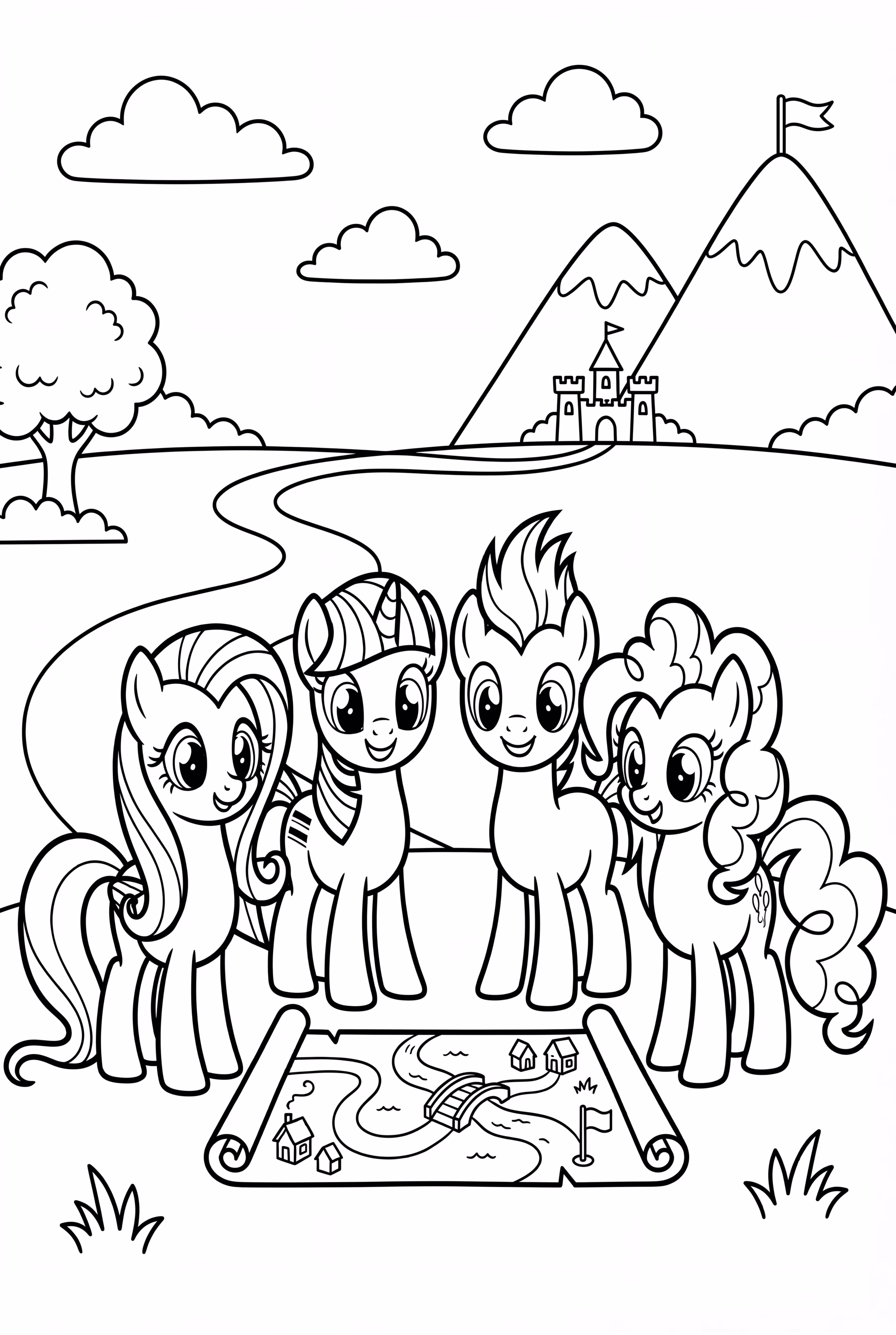 Mon petit poney Voyage de la carte de l'amitié