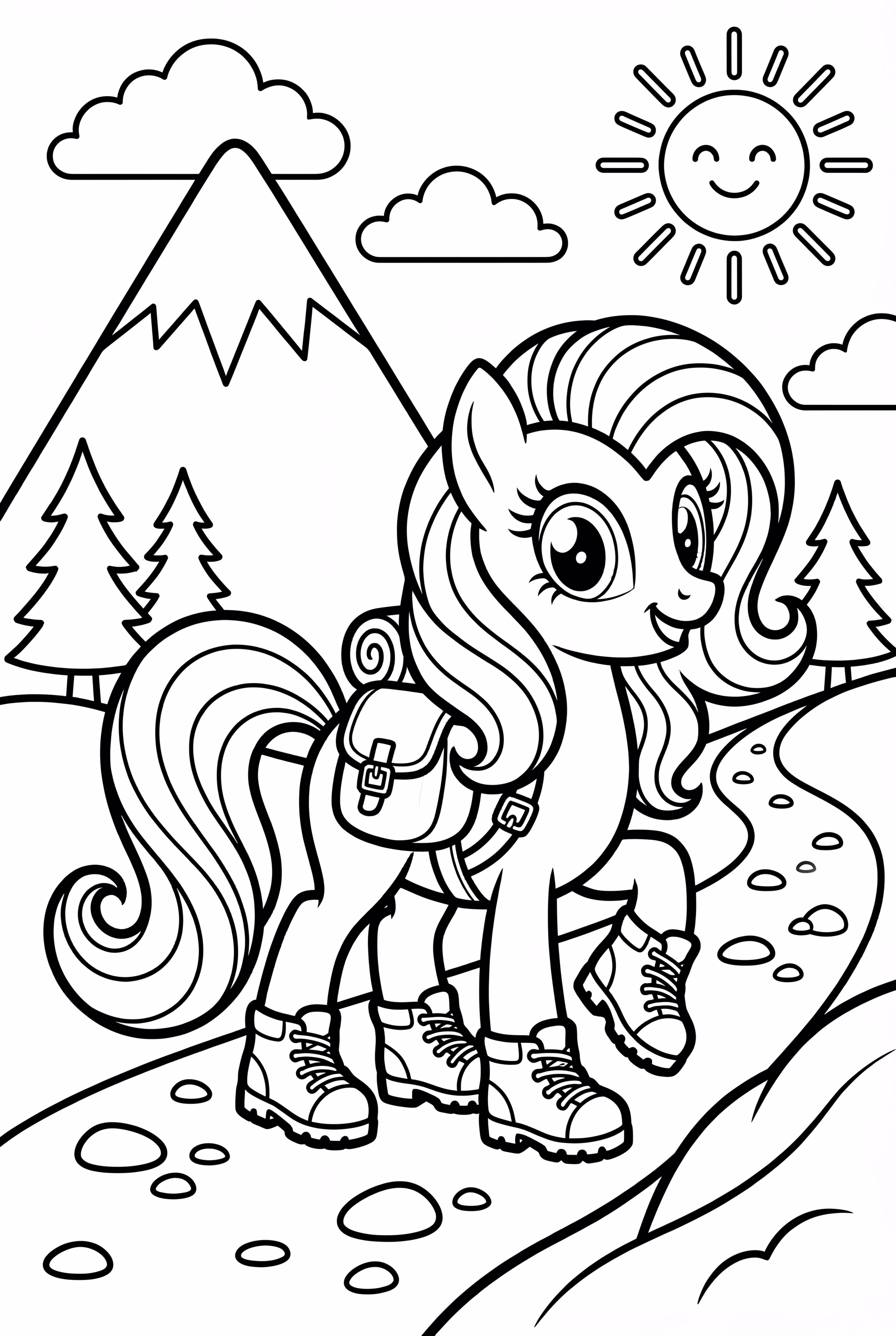 My Little Pony Hiking Mountain Trail