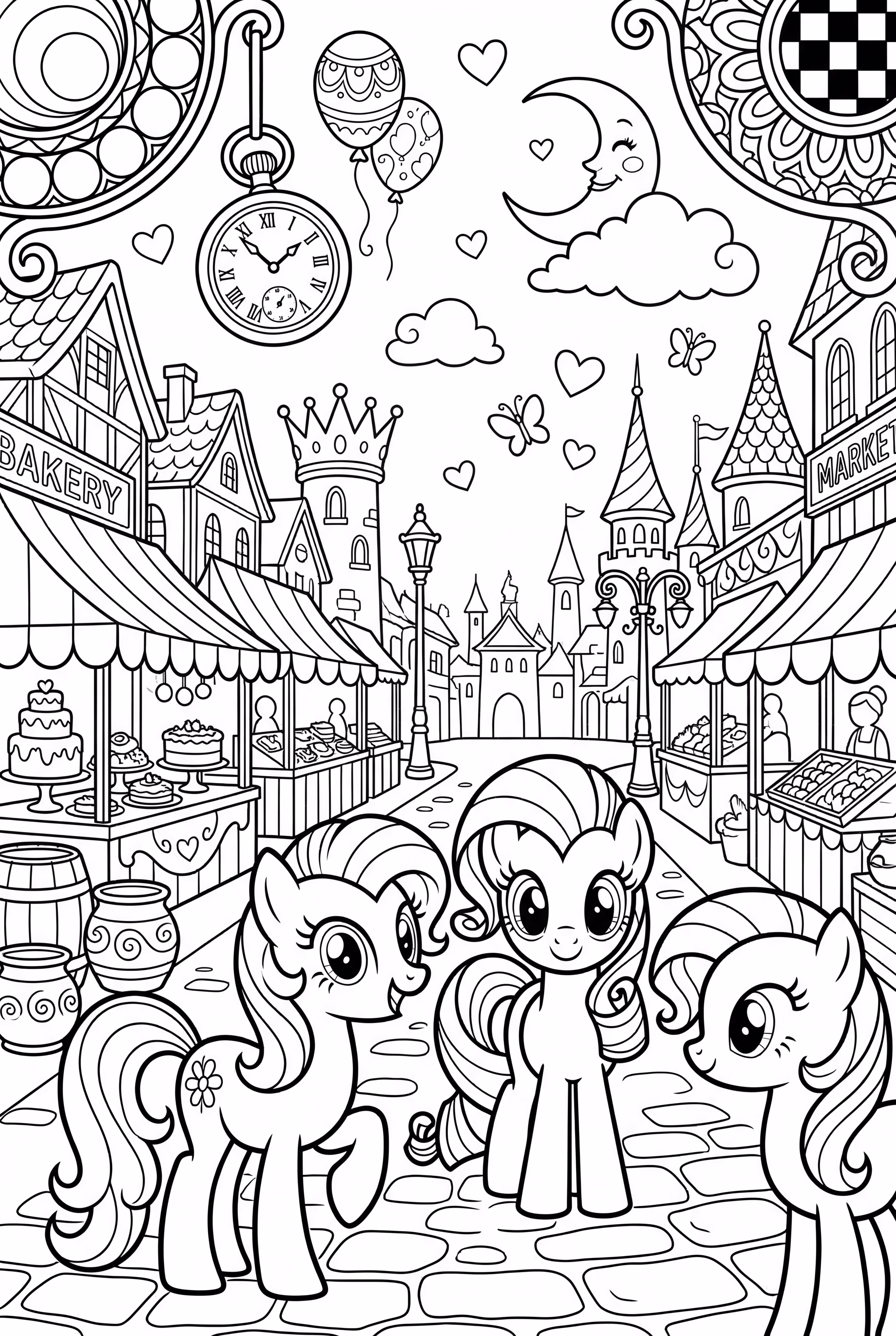 My Little Pony Ponyville Market Day