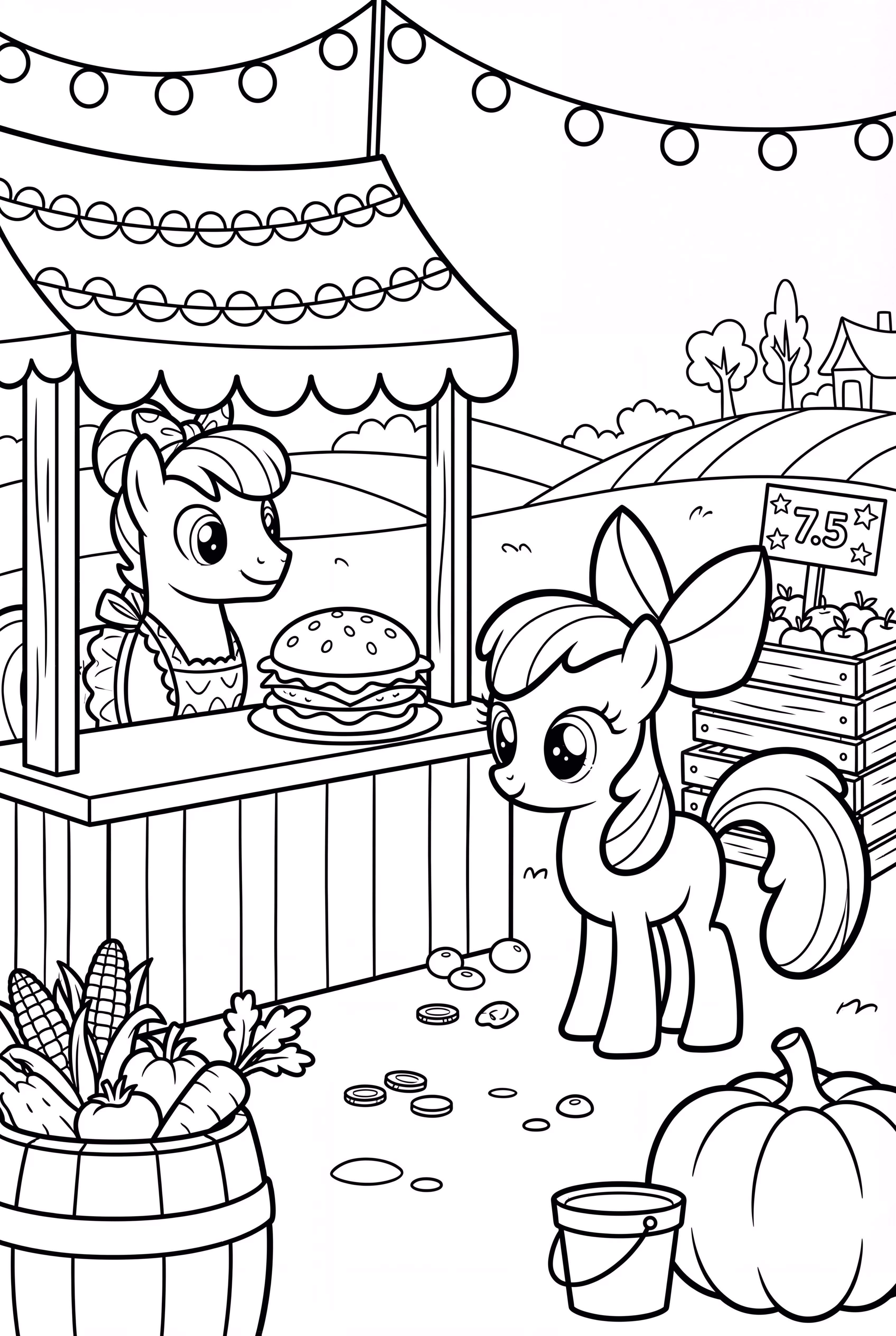 My Little Pony Ponyville Market Day