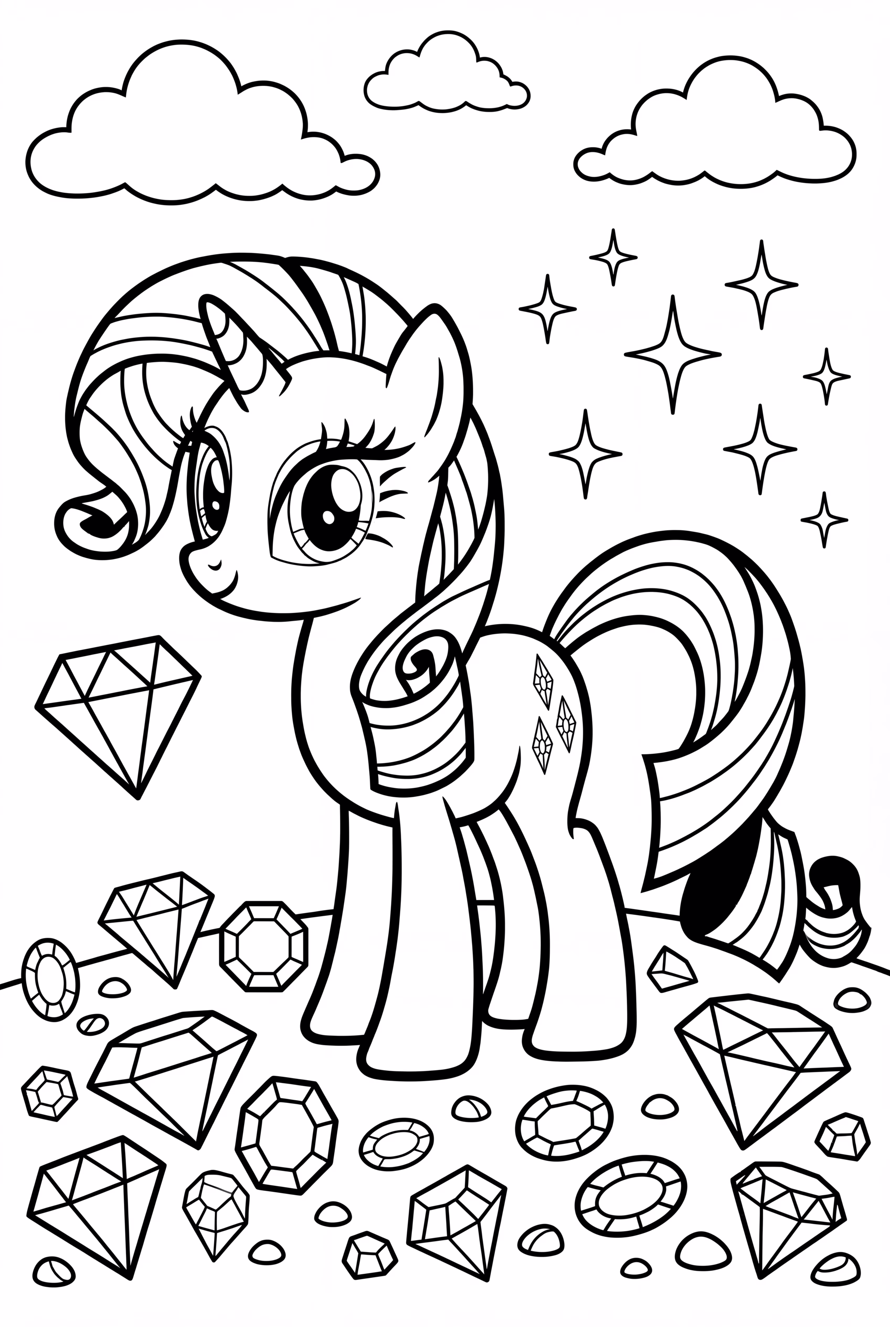 My Little Pony Rarity With Gemstones