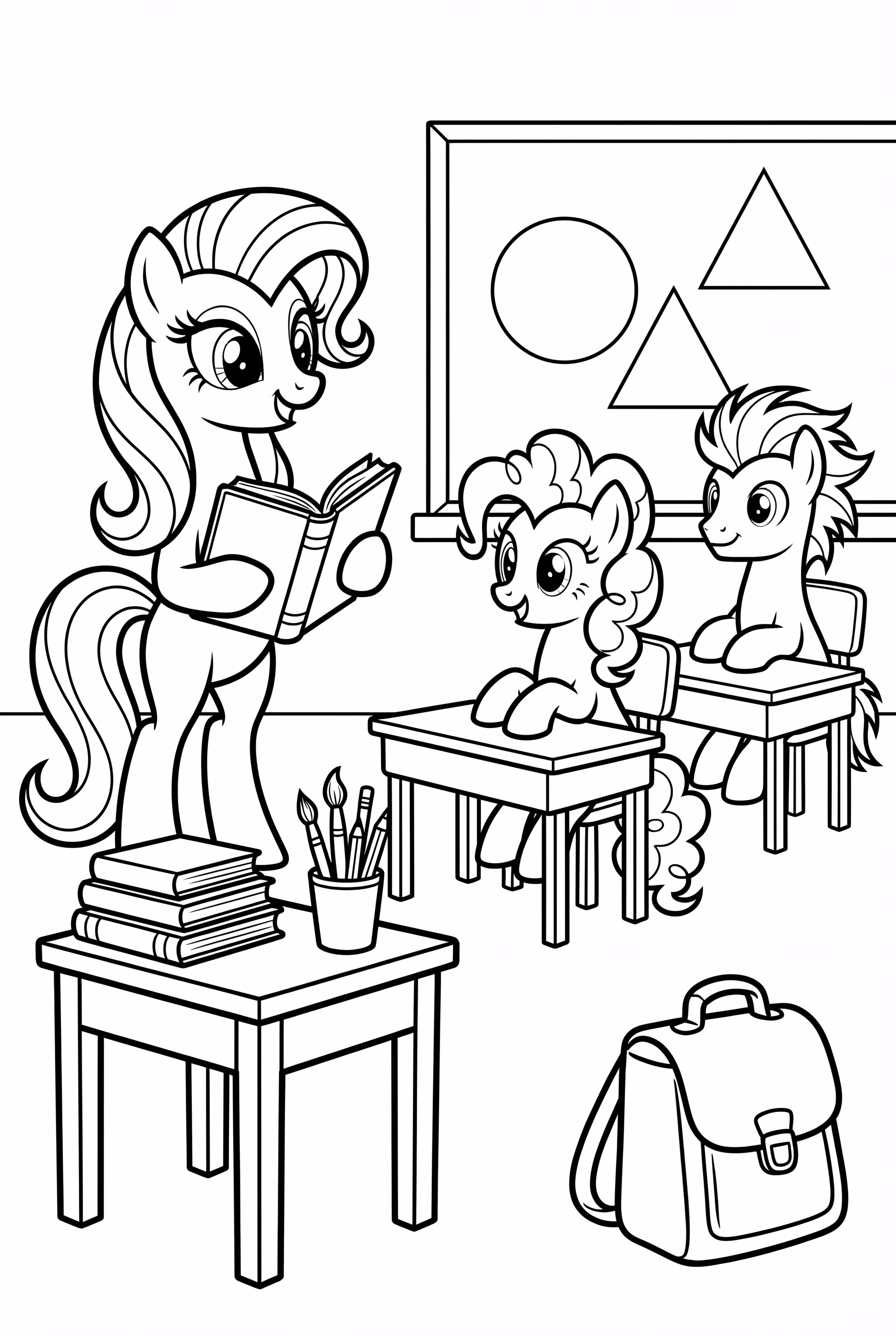 Mi Pequeño Pony Aula de la Escuela