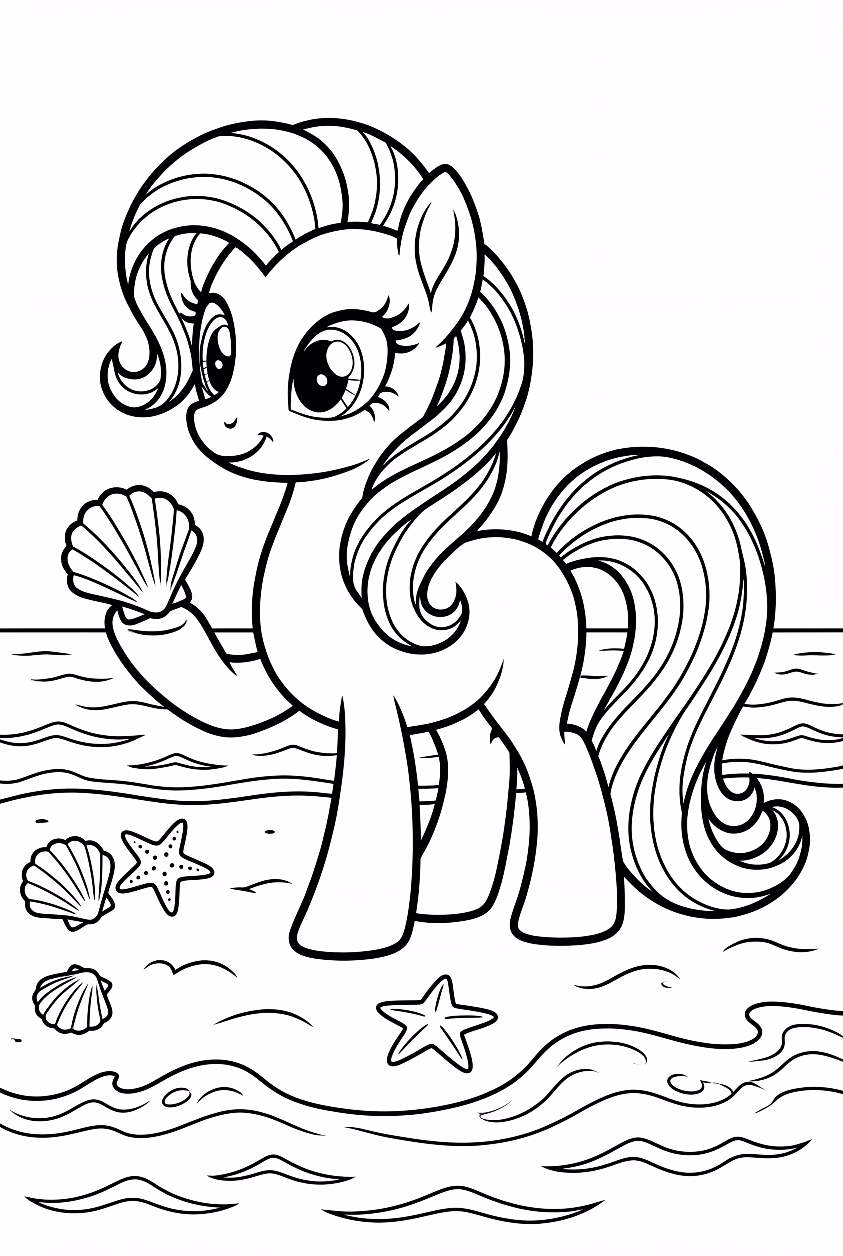 Mon petit poney Journée Plage Coquillage