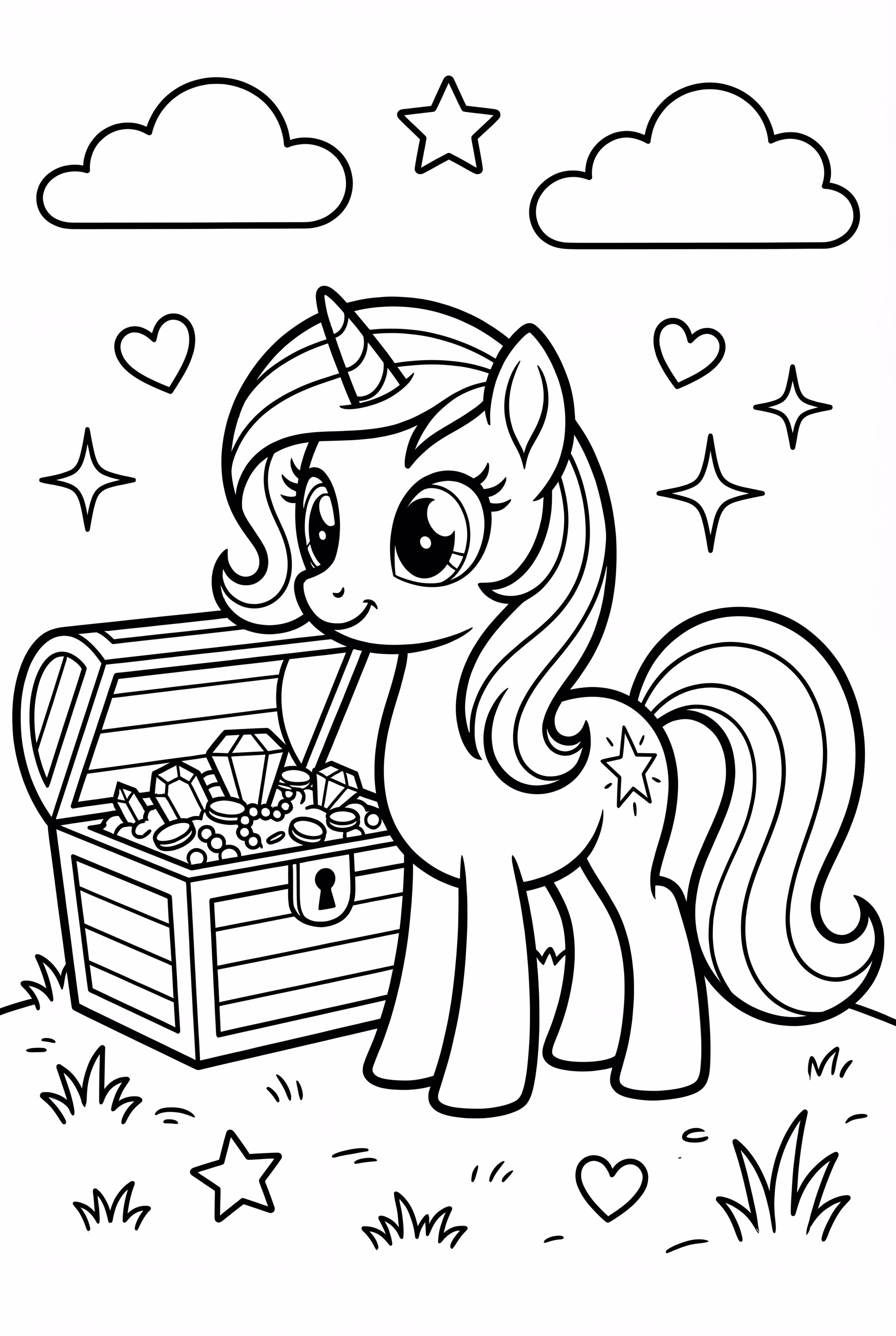 La búsqueda del cofre del tesoro de My Little Pony