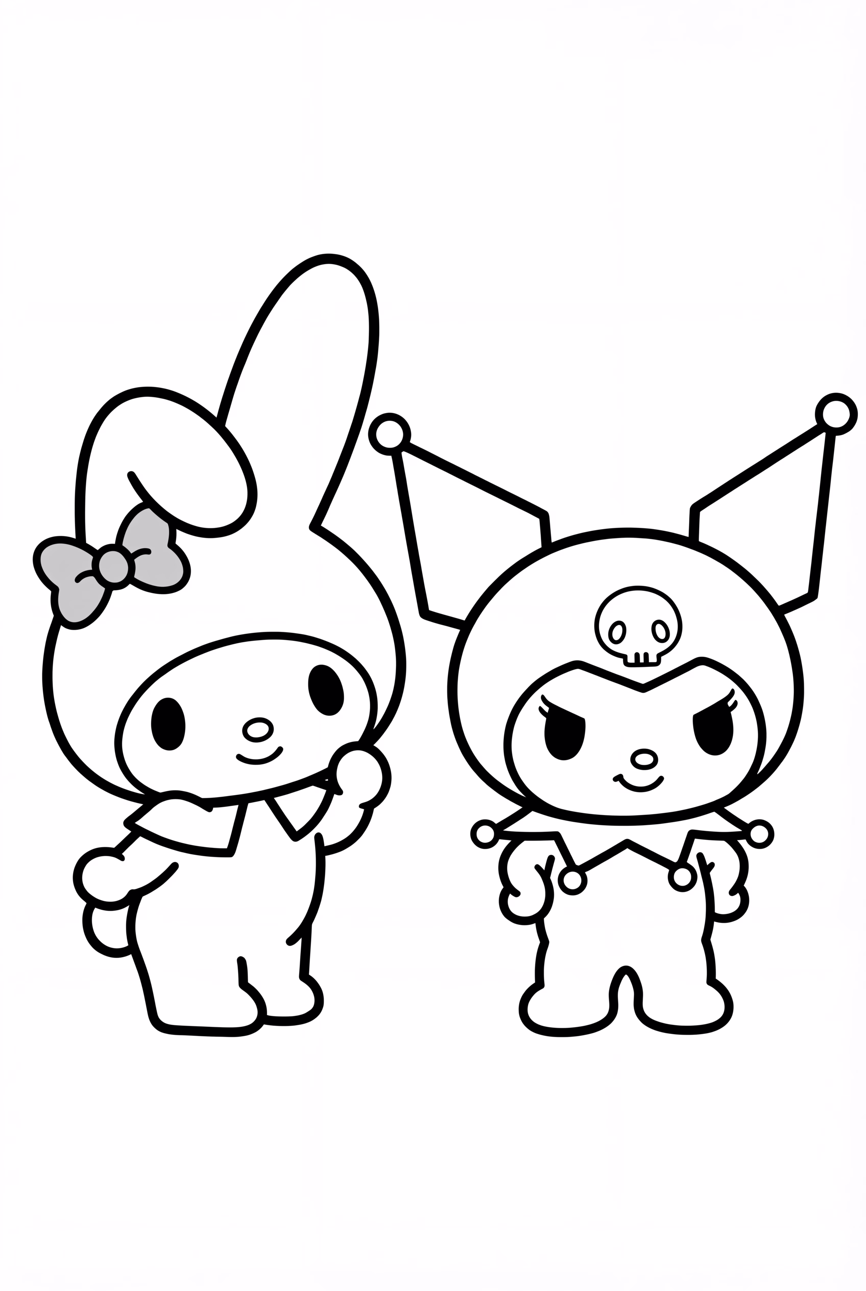 My Melody et Kuromi dansent