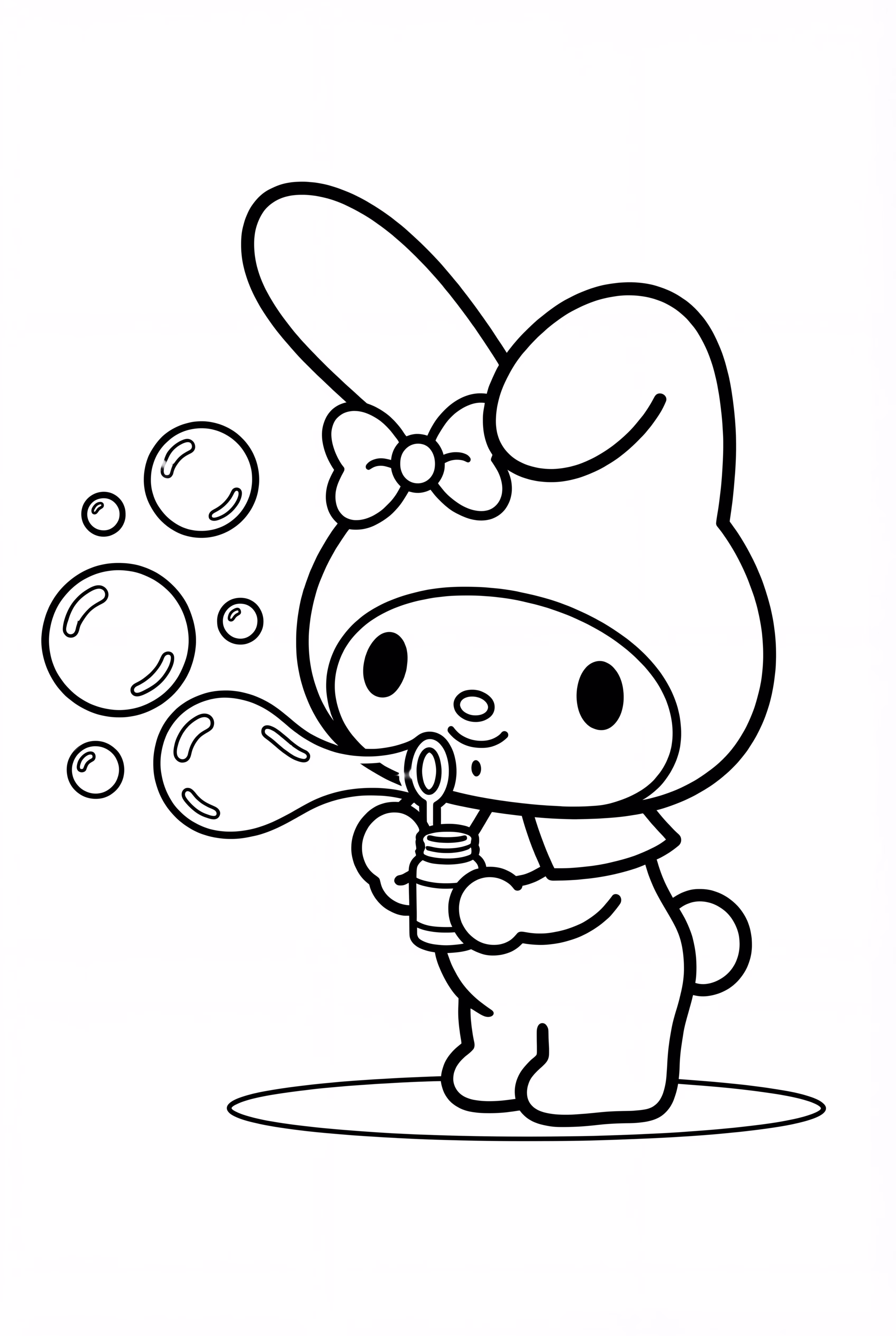 My Melody Soufflant des Bulles