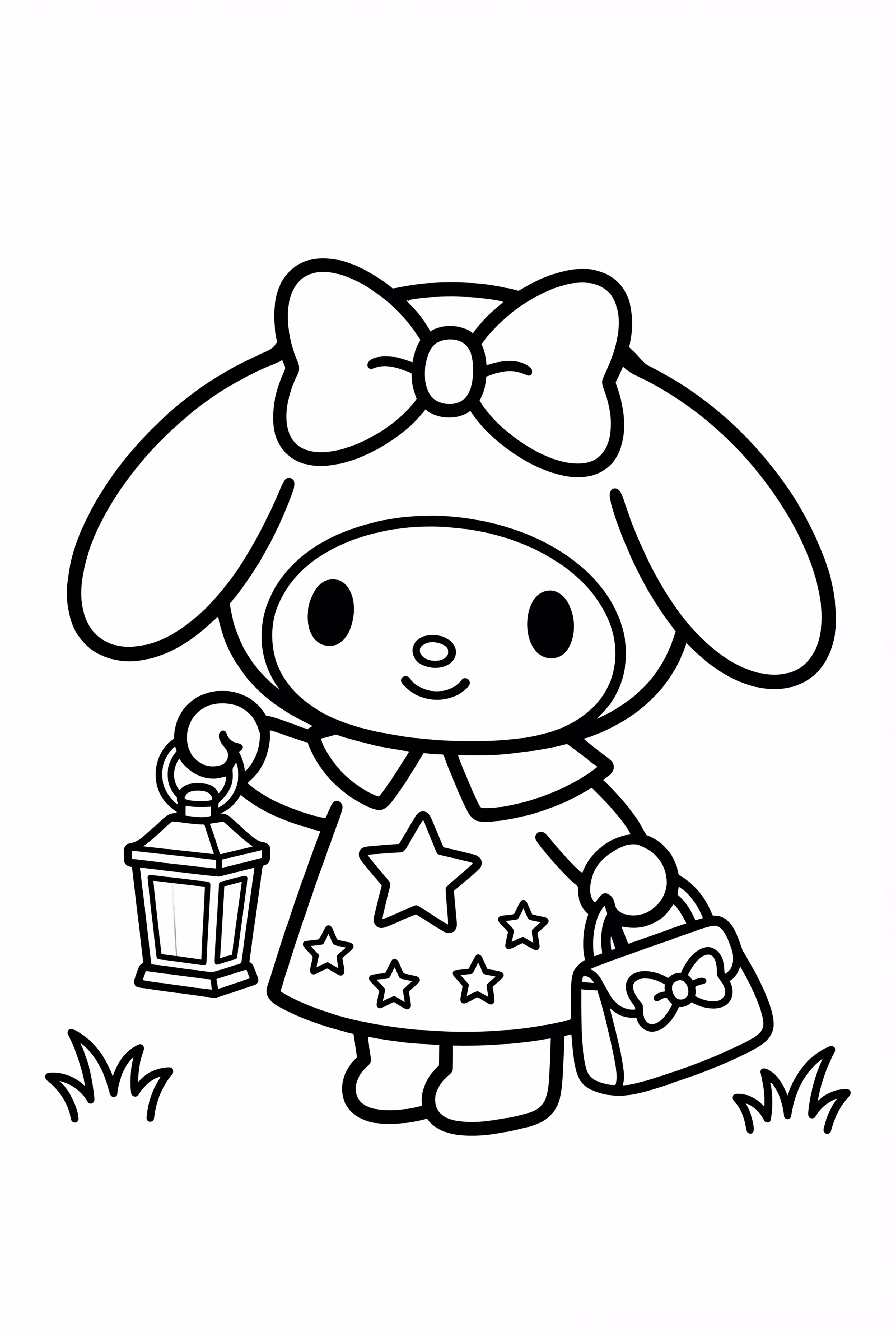 My Melody Holding a Lantern at Night