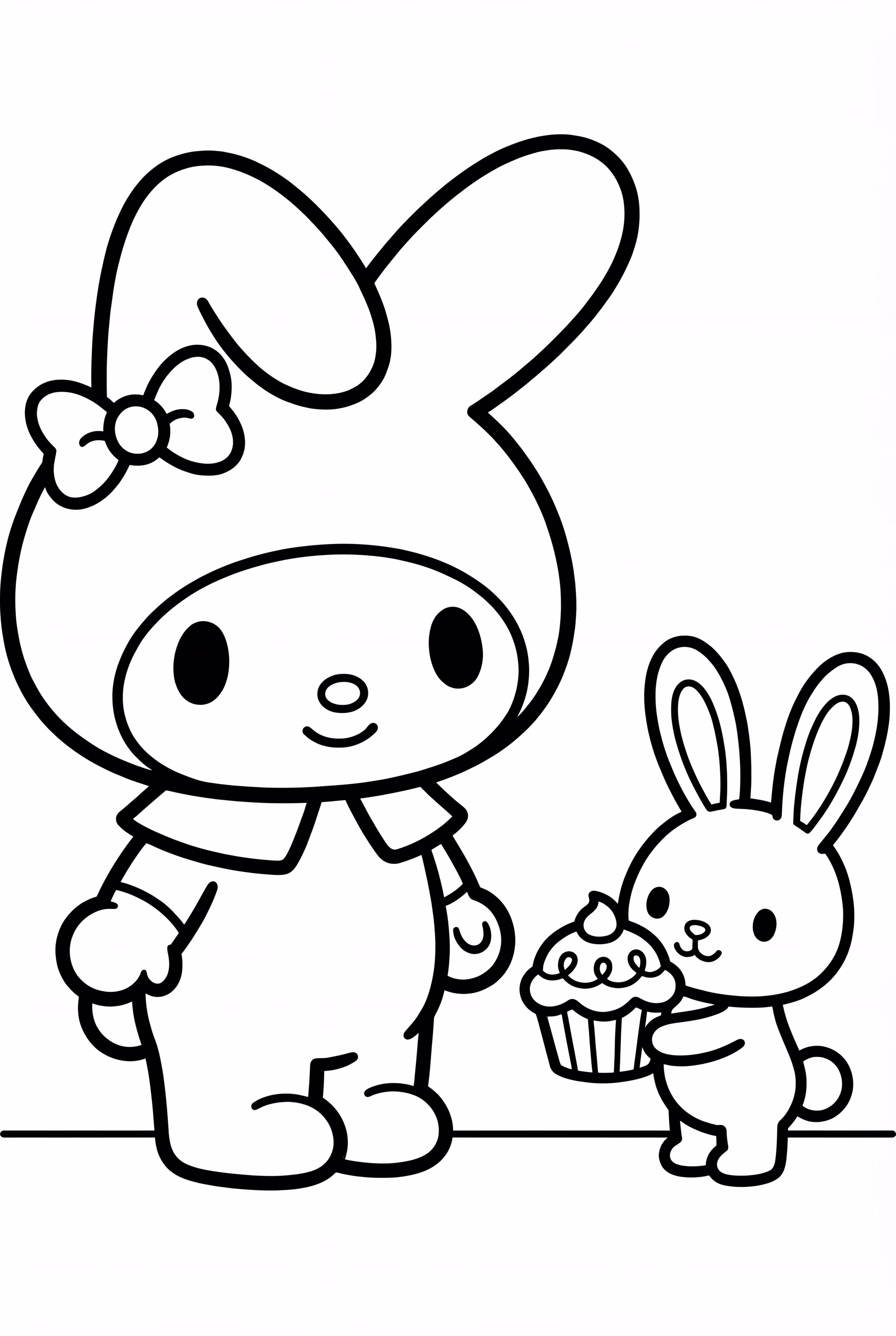 My Melody sauvant un lapin perdu