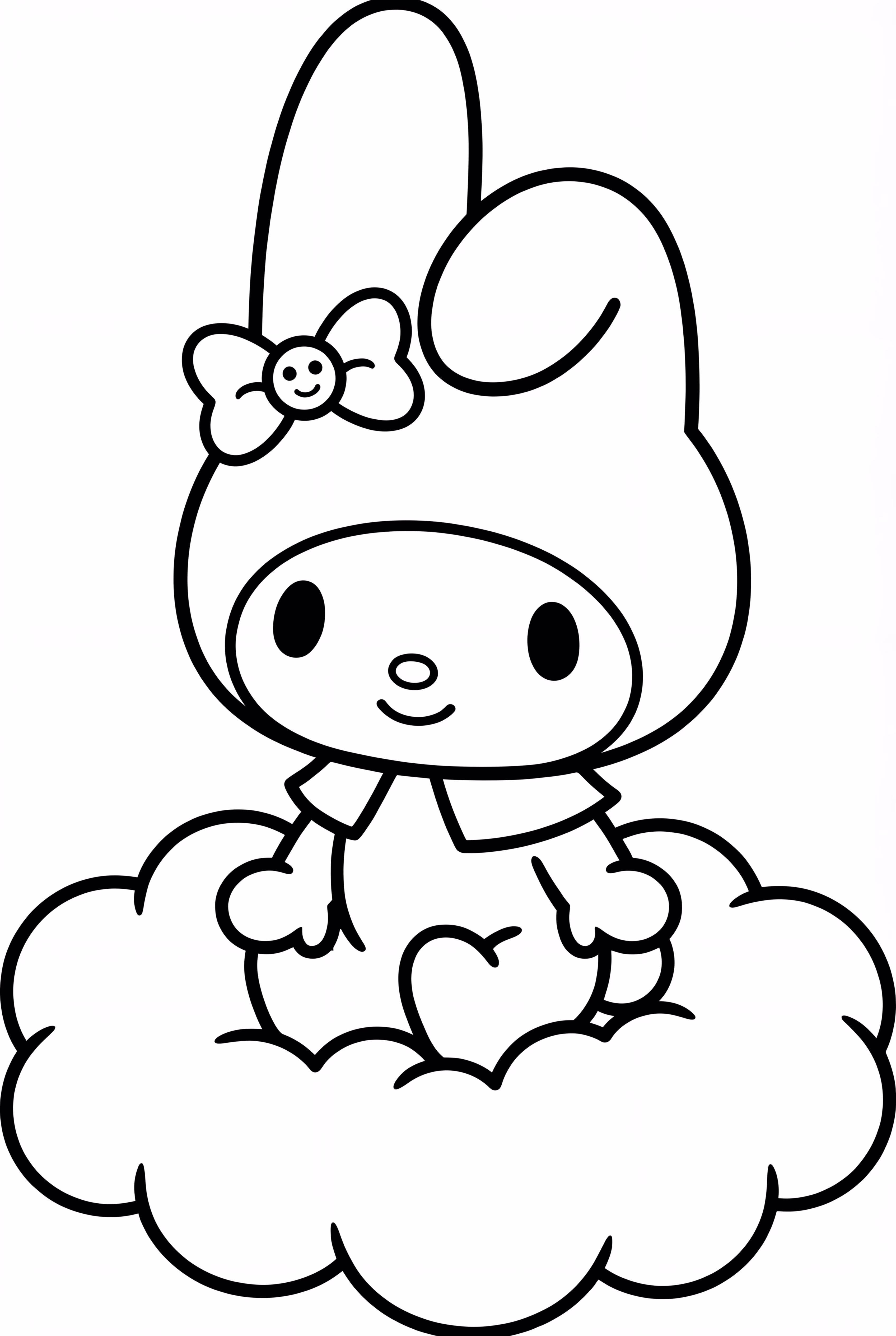 My Melody Riding a Cloud