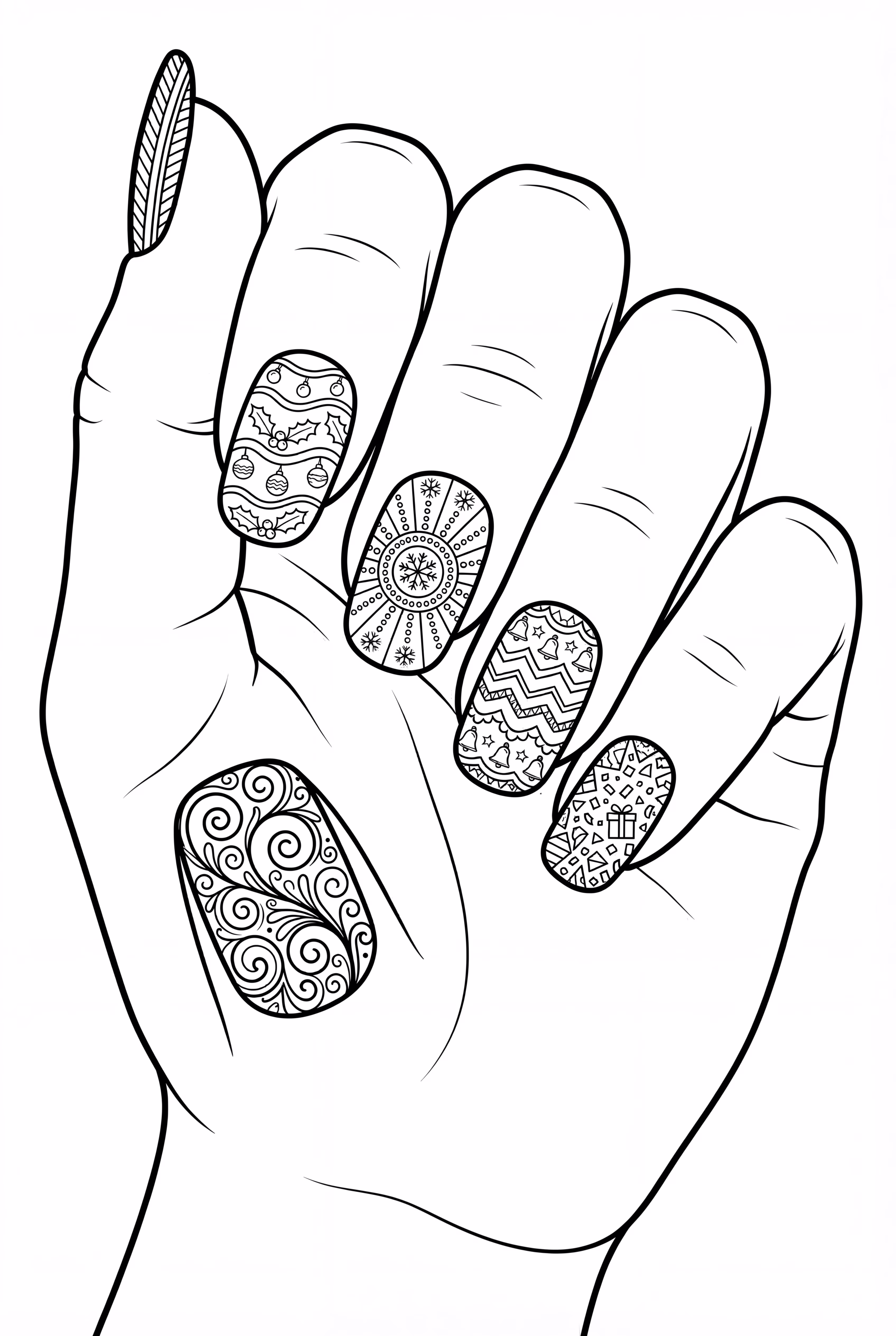 Nails Styled for a Holiday Celebration