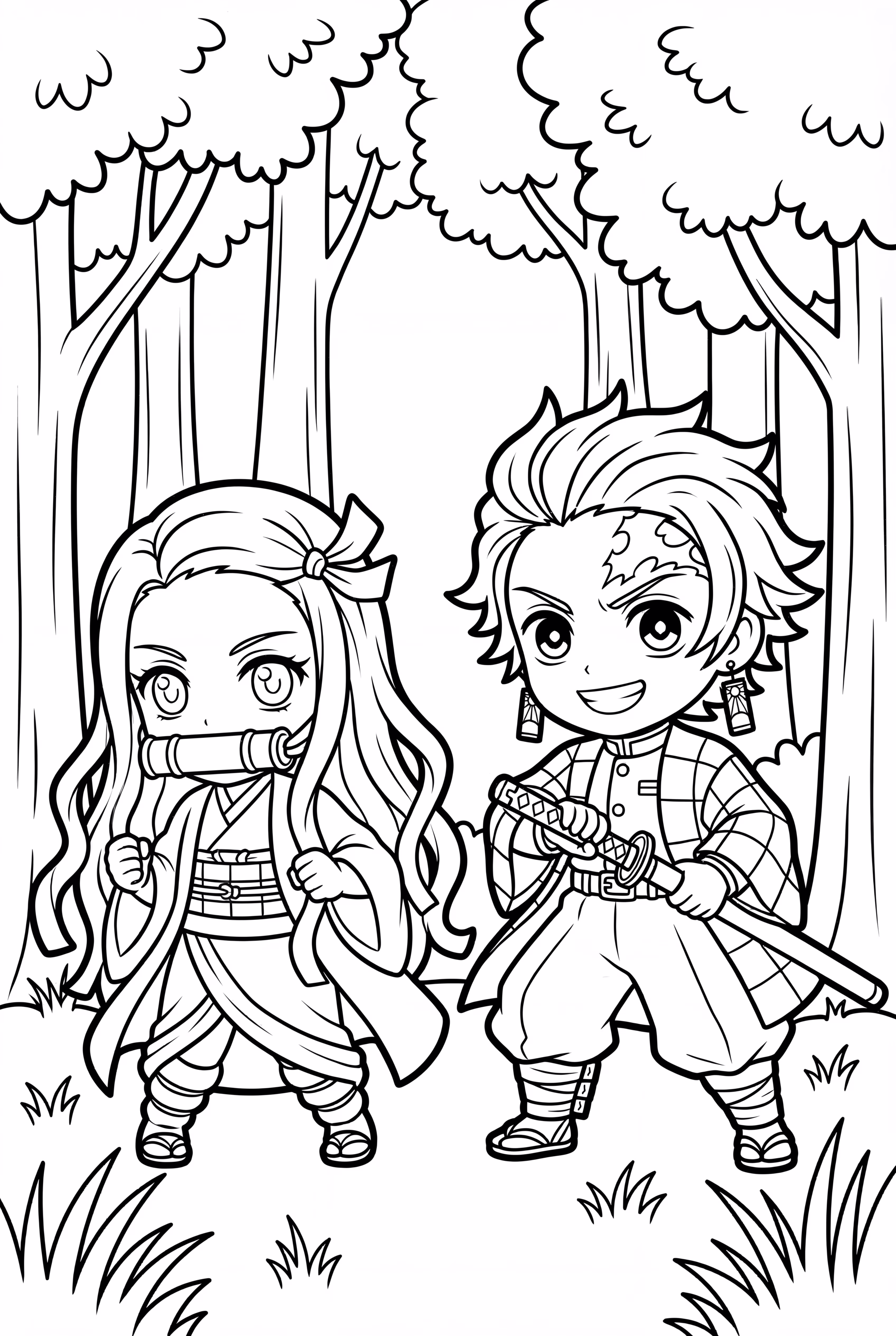 Nezuko And Tanjiro Fighting Together