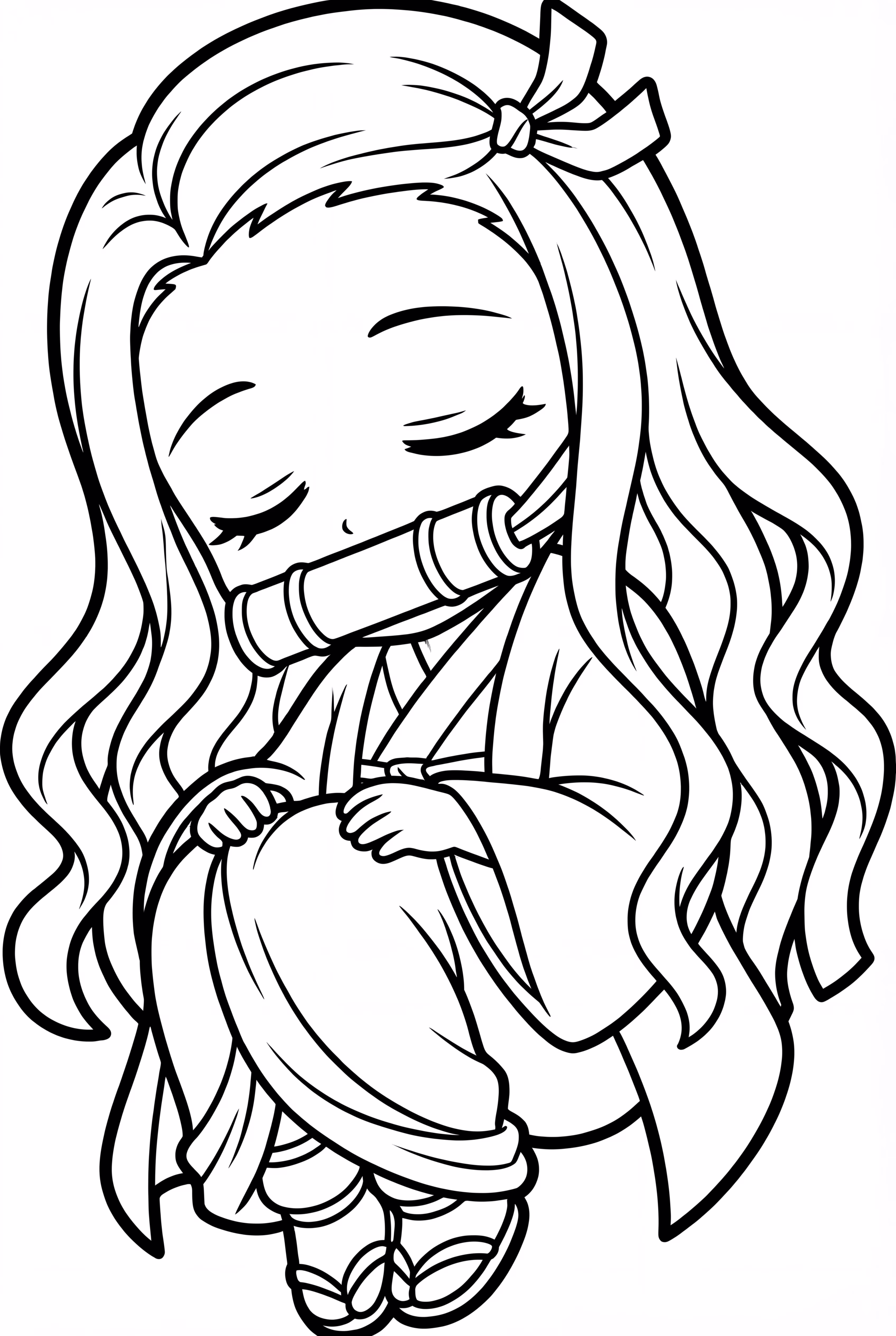 Nezuko Enroscada En Una Bola