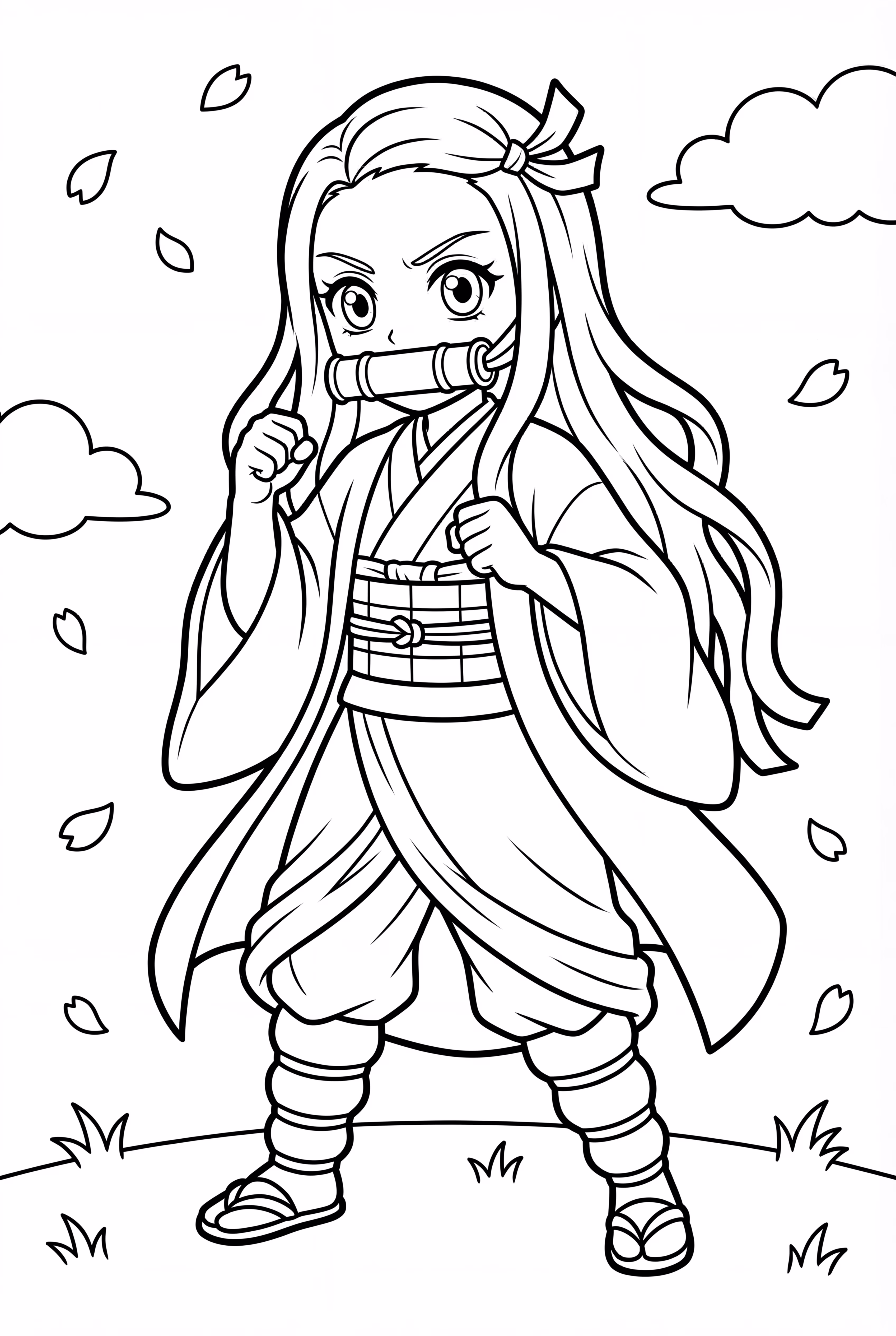 Nezuko In A Gentle Fighting Stance