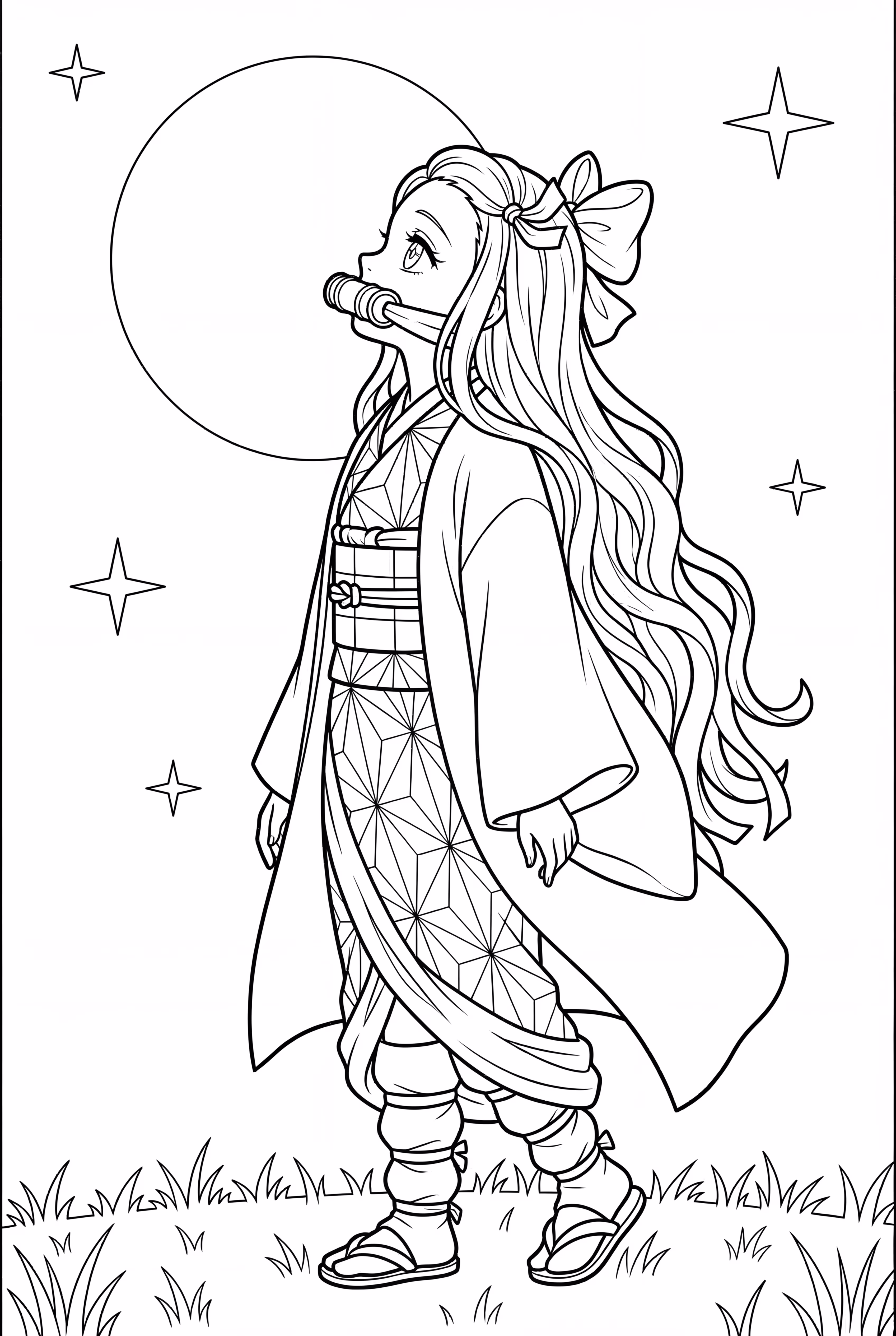 Nezuko Looking At The Moon