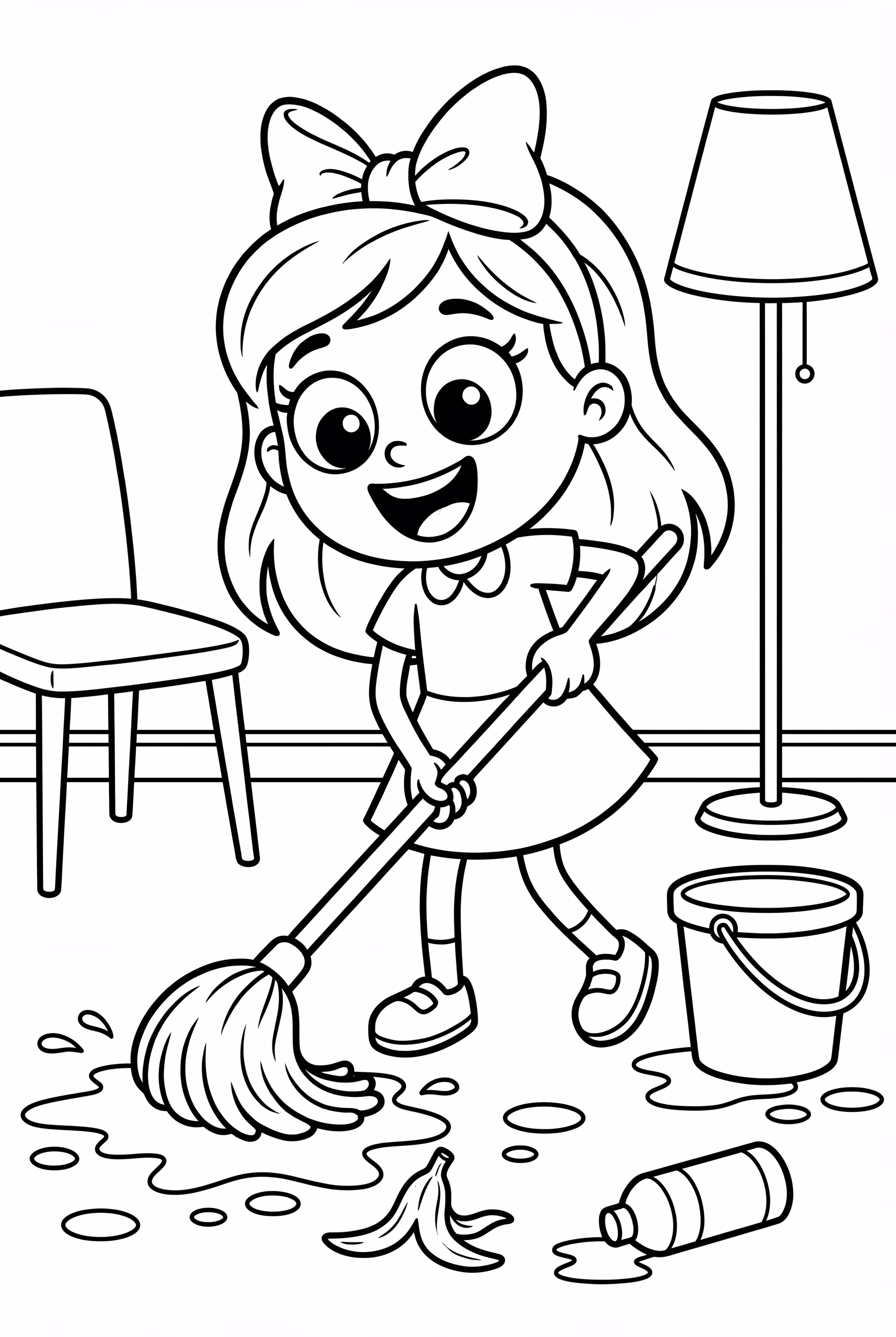Niffty Cleaning A Mess At The Hazbin Hotel