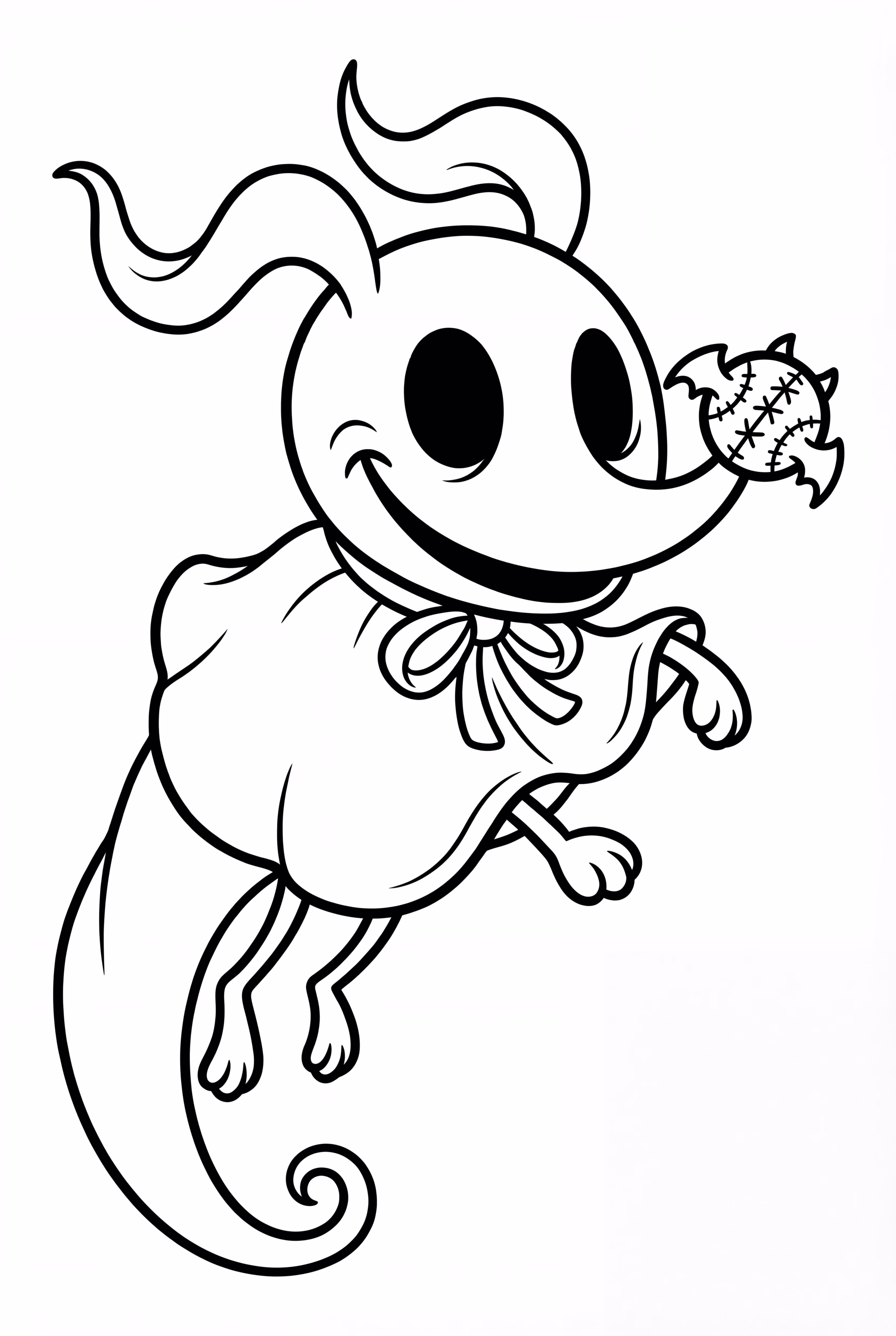 Nightmare Before Christmas Zero Floating Happily