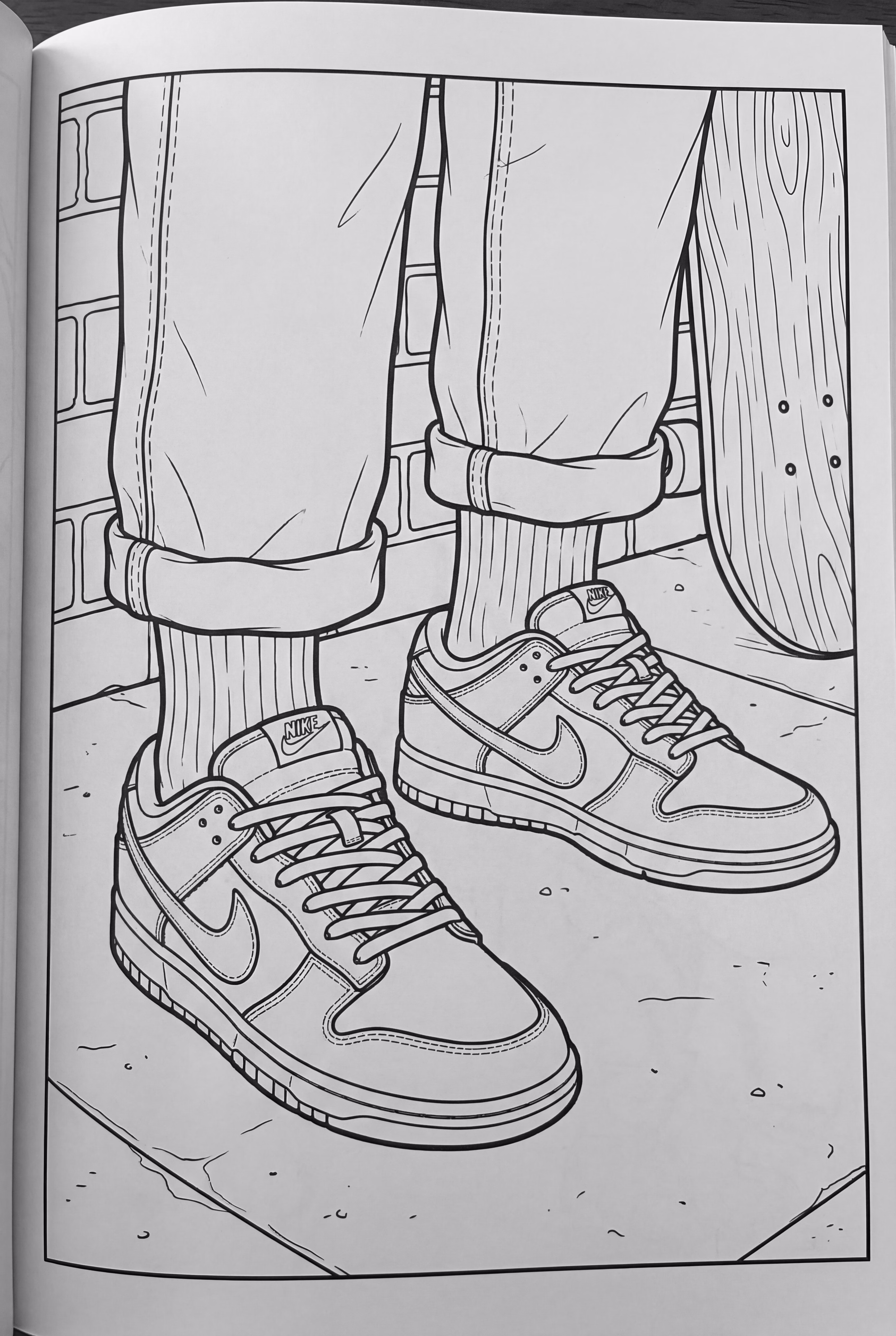 nike dunk sneakers styled with casual streetwear